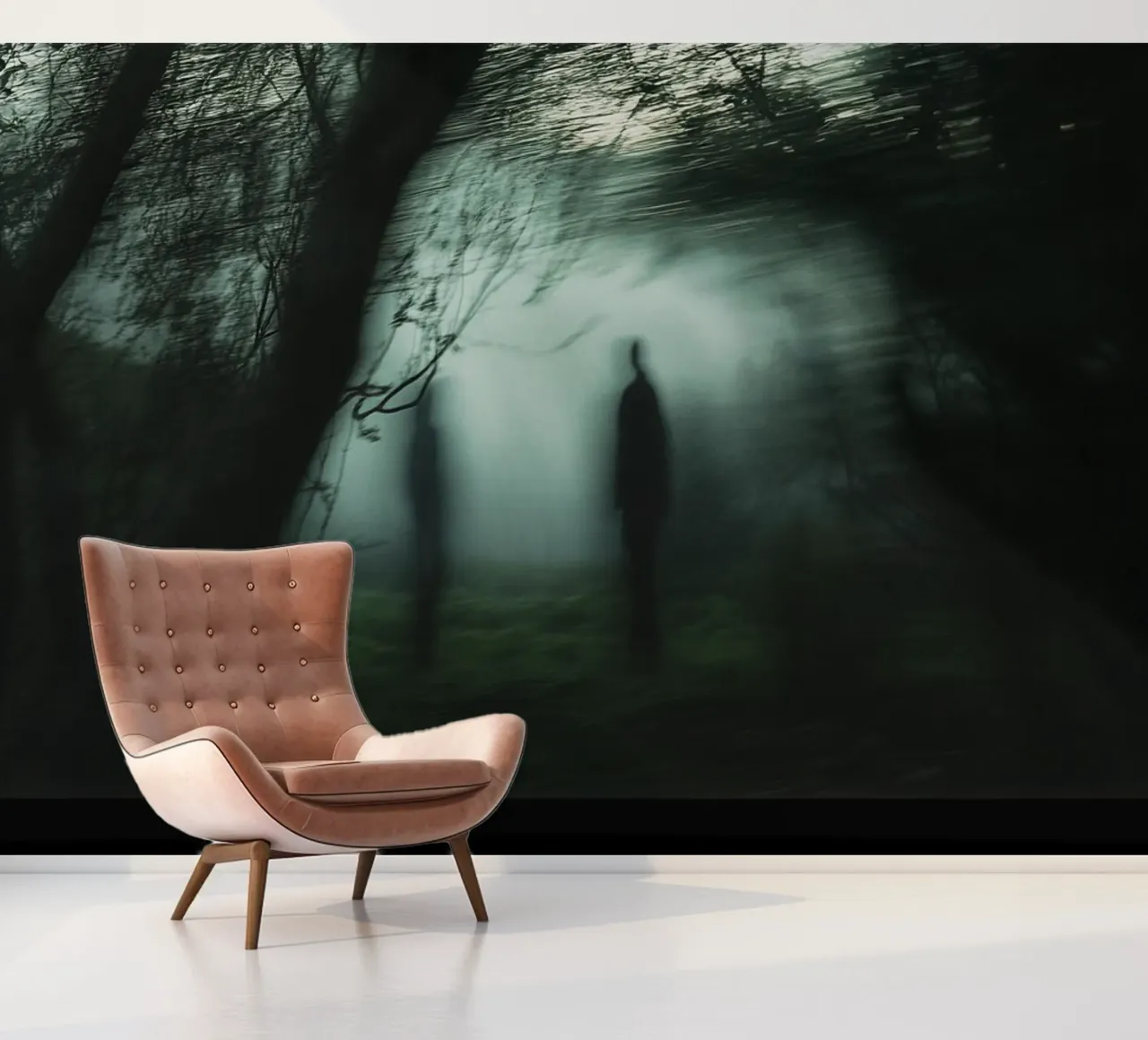 Spectral silhouettes in the Edinburgh mist photo wallpaper by Le Flou