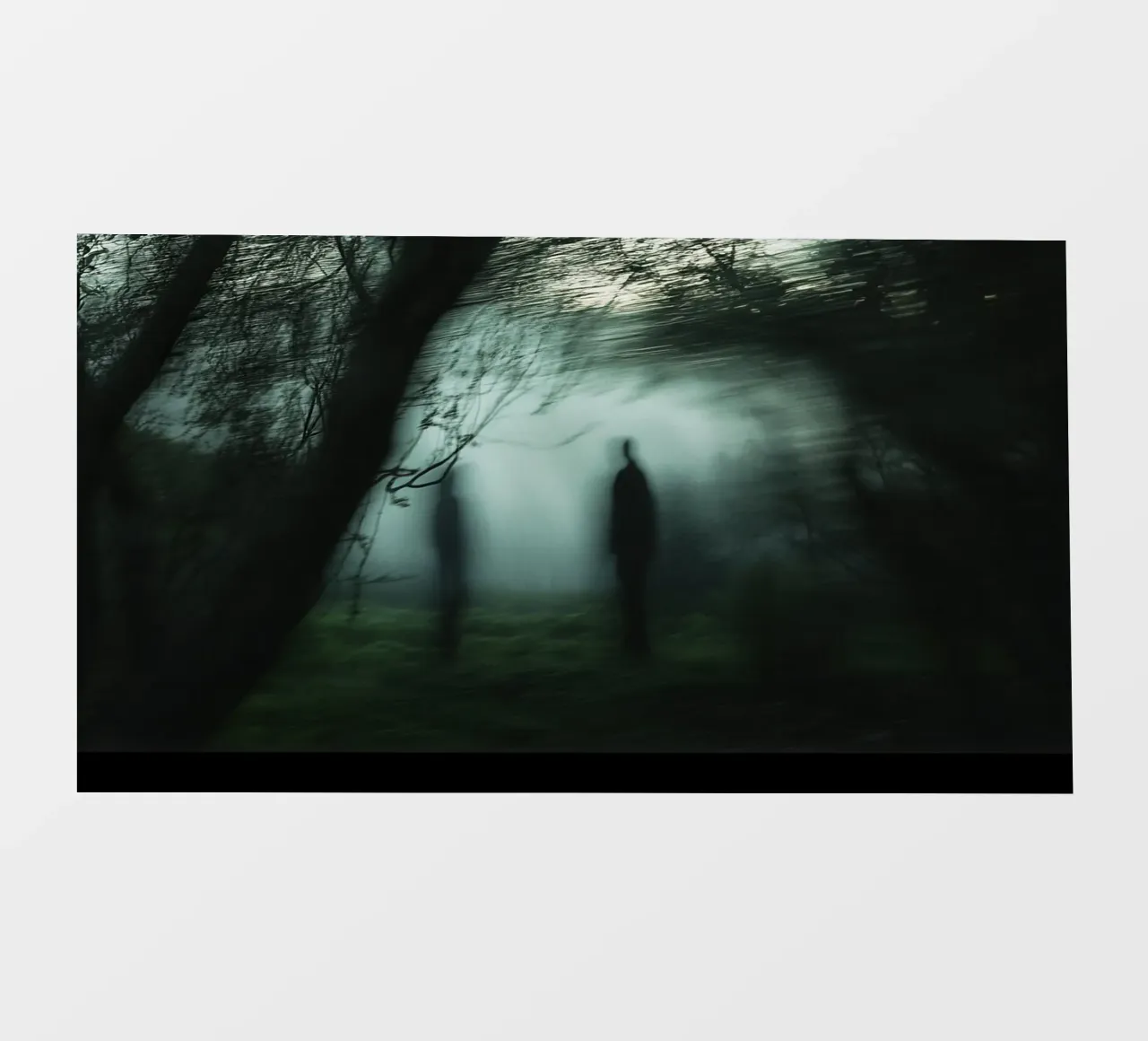 Spectral silhouettes in the Edinburgh mist photo wallpaper by Le Flou