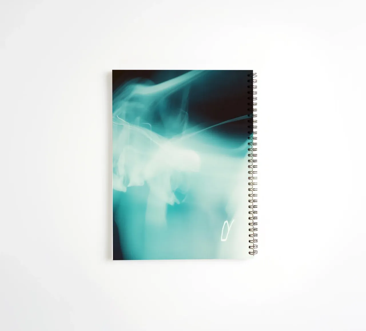 Lines and light: Luminous abstraction spiral notebook by Le Flou