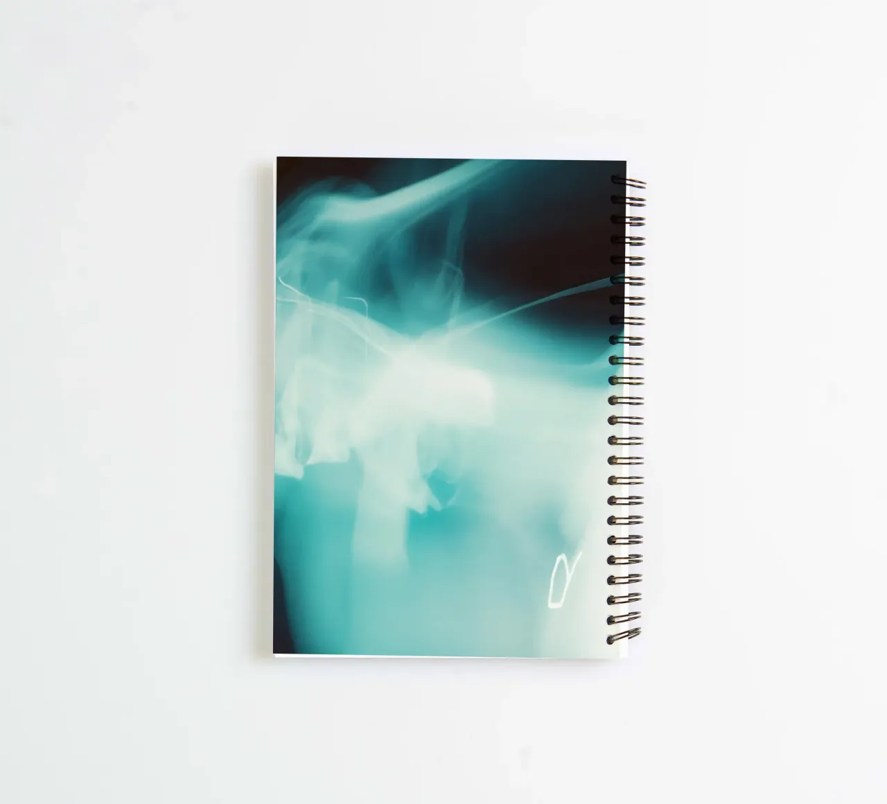 Lines and light: Luminous abstraction spiral notebook by Le Flou