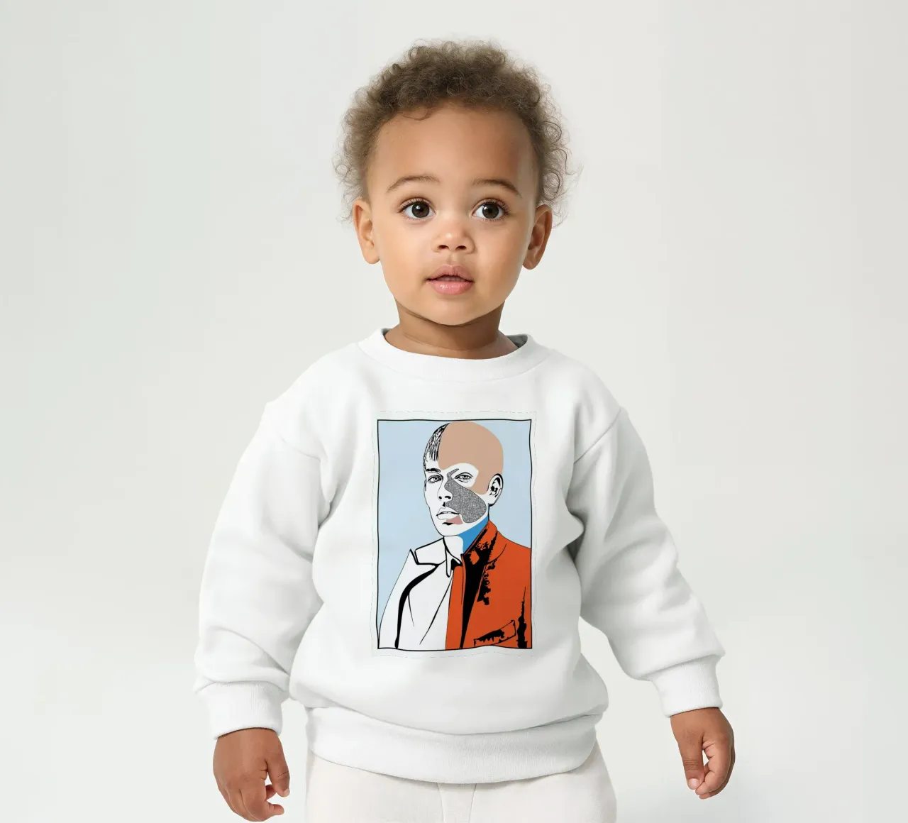 Collaging 2 baby sweatshirt van Marcell Naubert