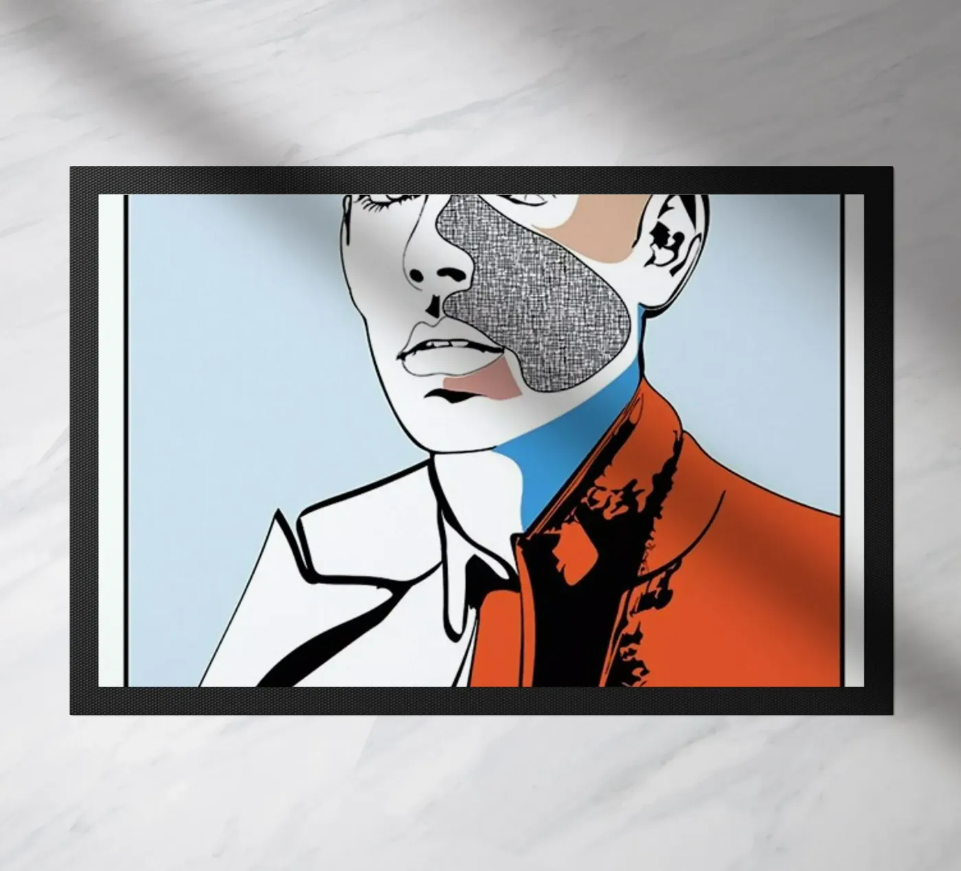 Collaging 2 deurmat van Marcell Naubert