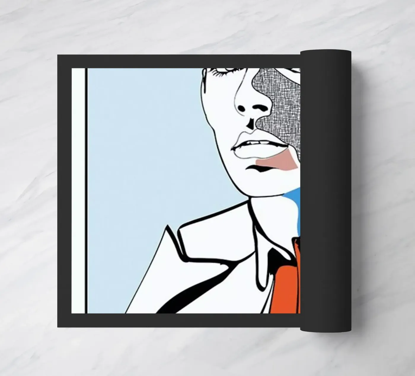 Collaging 2 deurmat van Marcell Naubert