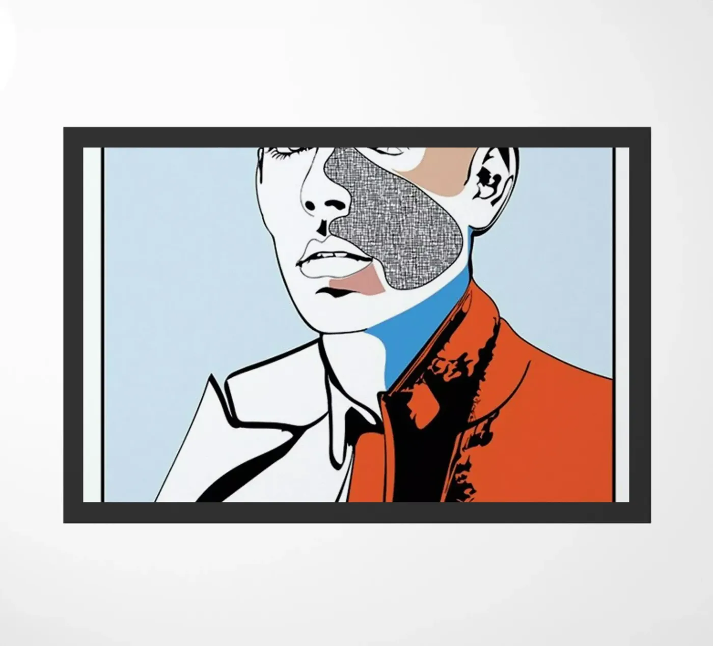 Collaging 2 deurmat van Marcell Naubert