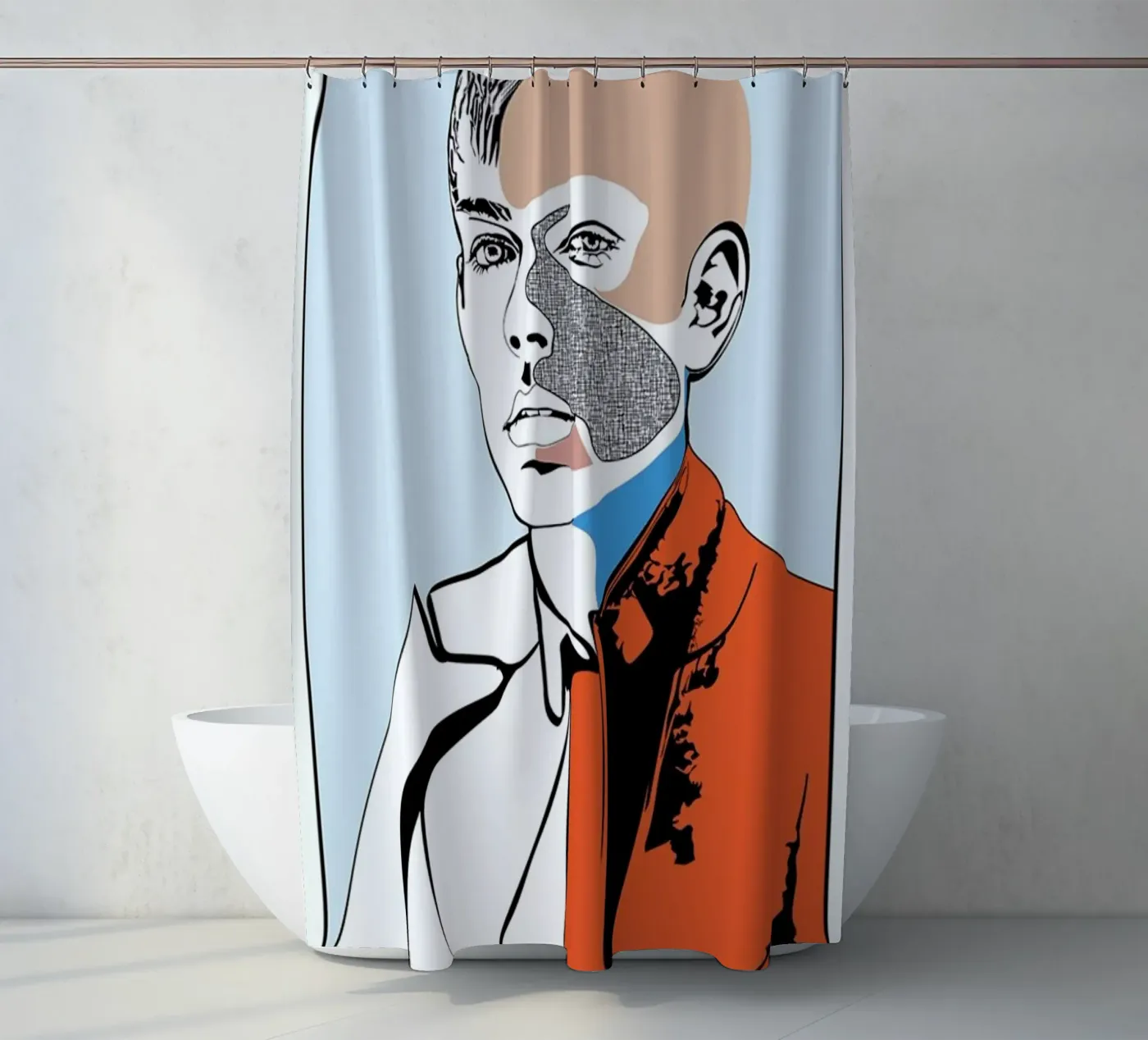 Collaging 2 Duschvorhang von Marcell Naubert