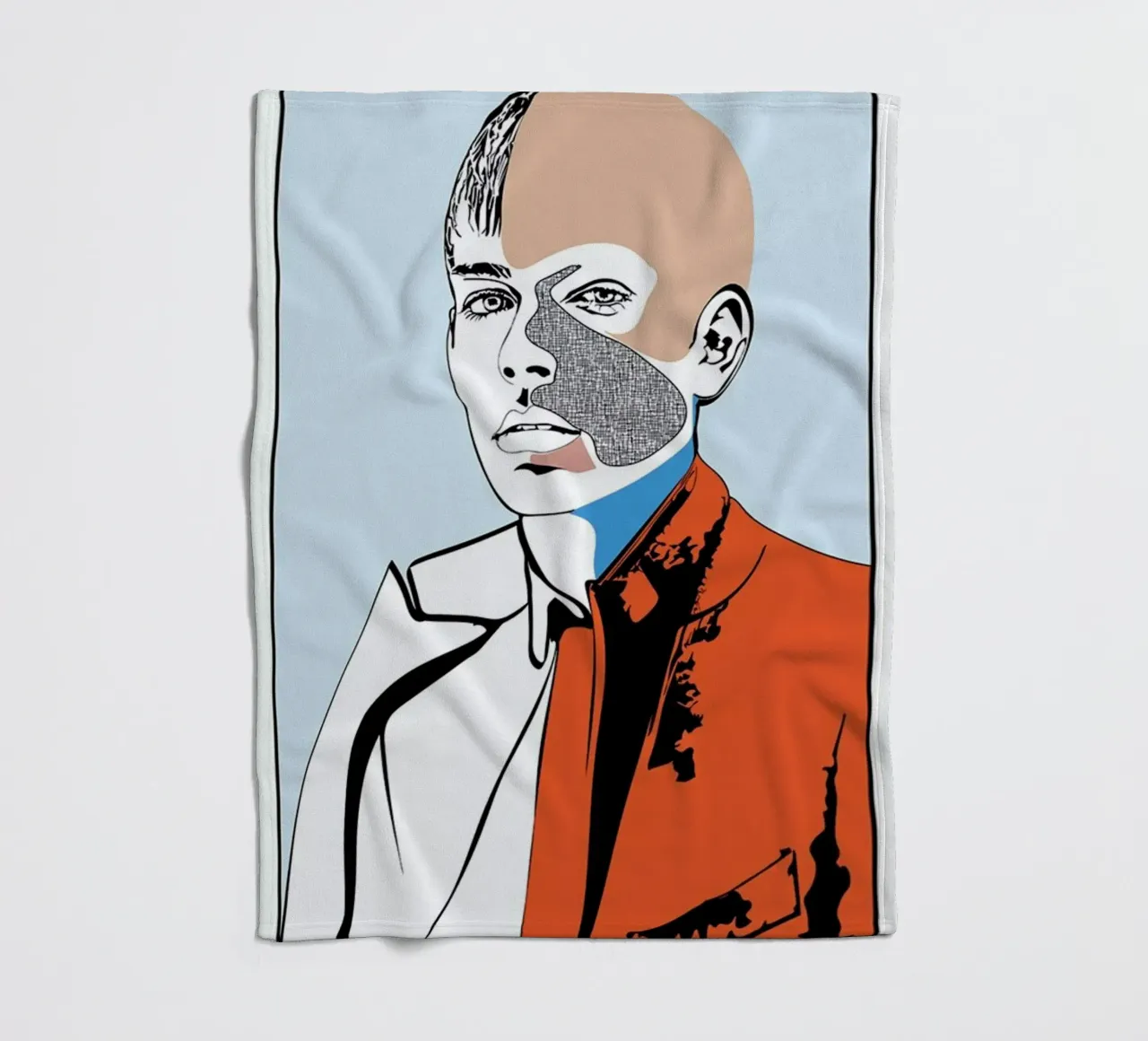 Collaging 2 Fleecedecke von Marcell Naubert