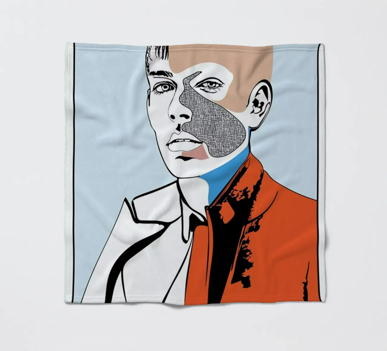 Collaging 2 Fleecedecke von Marcell Naubert