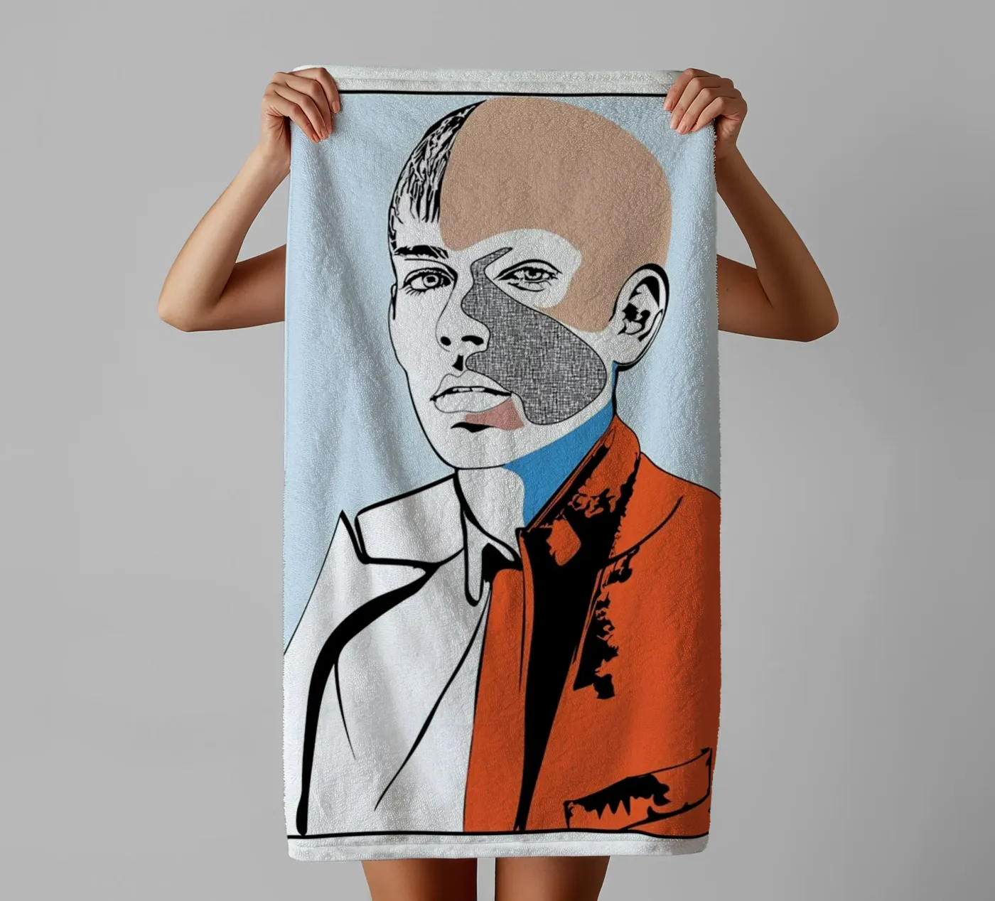 Collaging 2 badhanddoek van Marcell Naubert