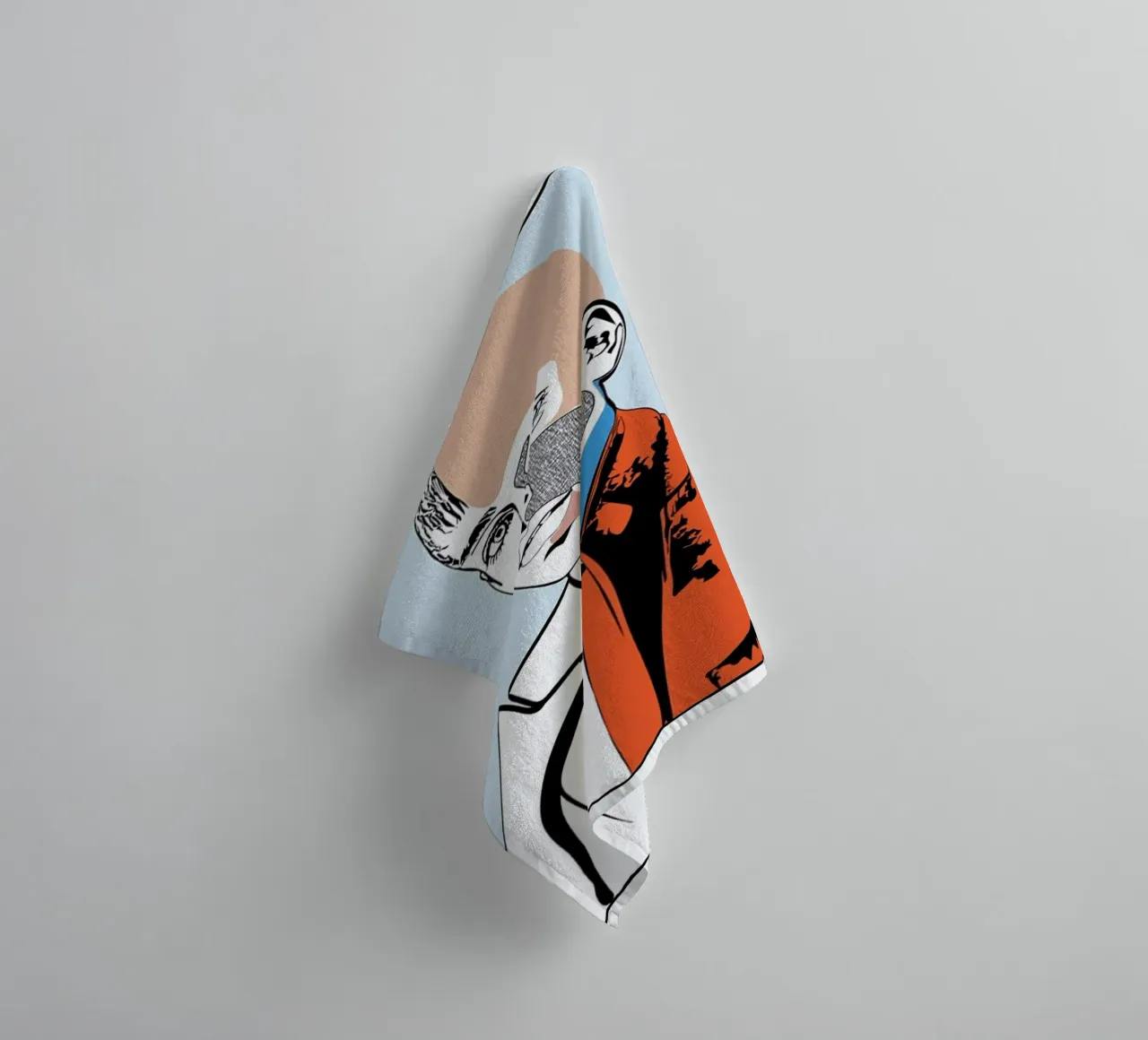 Collaging 2 asciugamano da bagno da Marcell Naubert