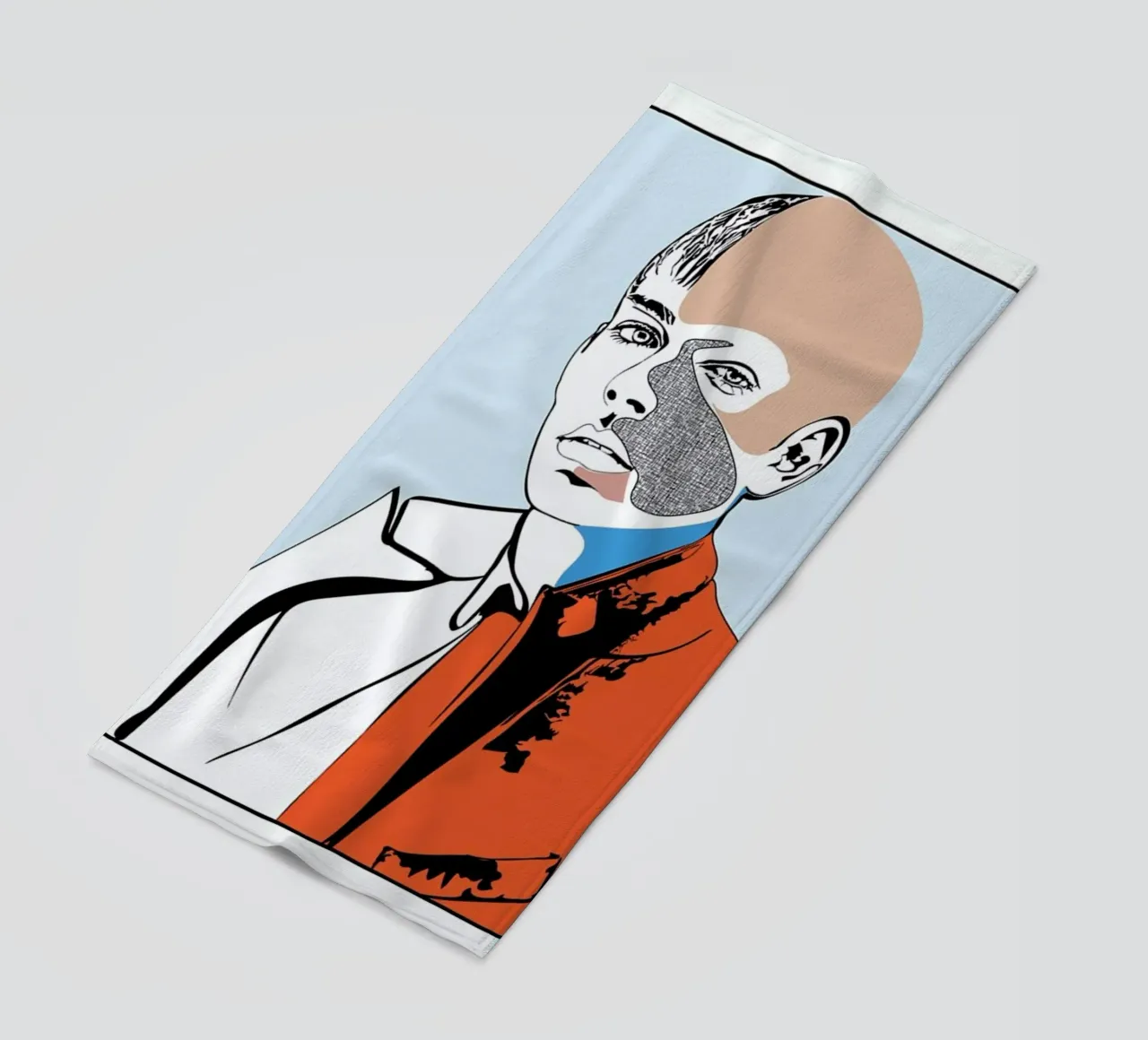 Collaging 2 beach towel by Marcell Naubert