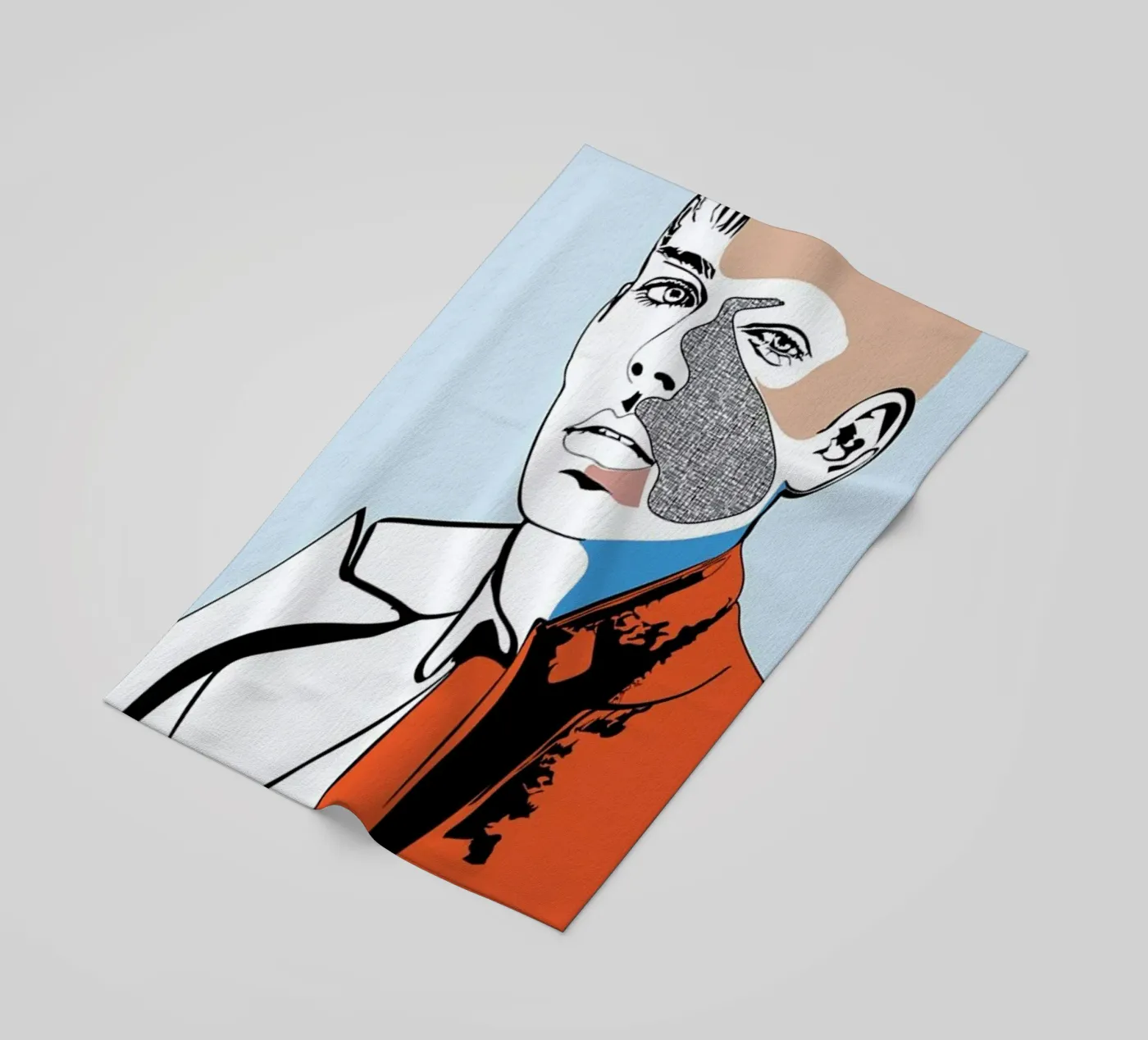 Collaging 2 beach towel by Marcell Naubert