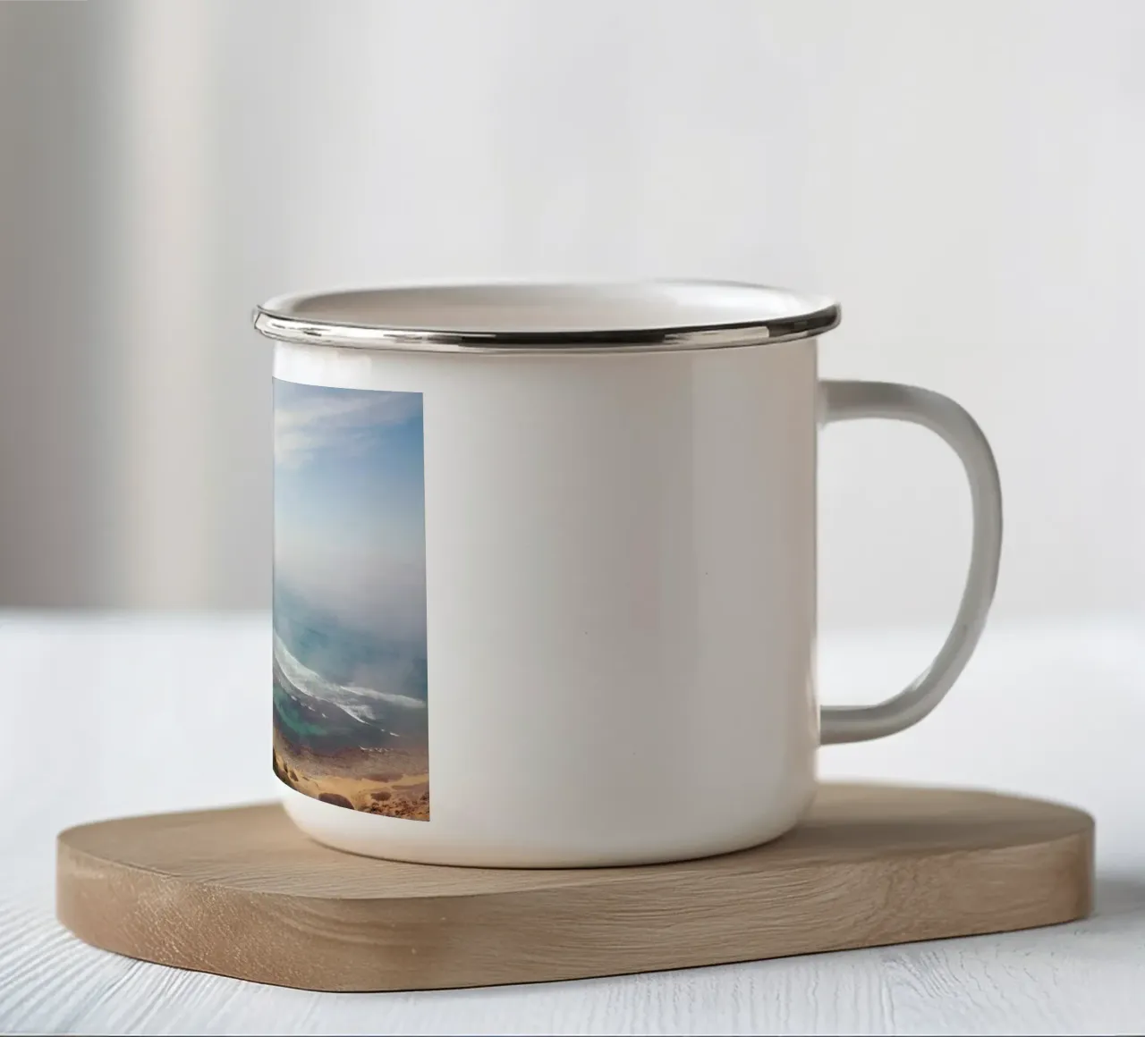 California Coast tazza in smalto da Catherine McDonald