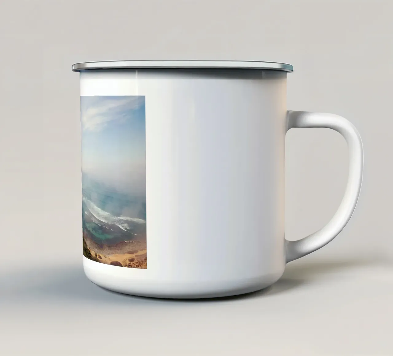 California Coast tazza in smalto da Catherine McDonald