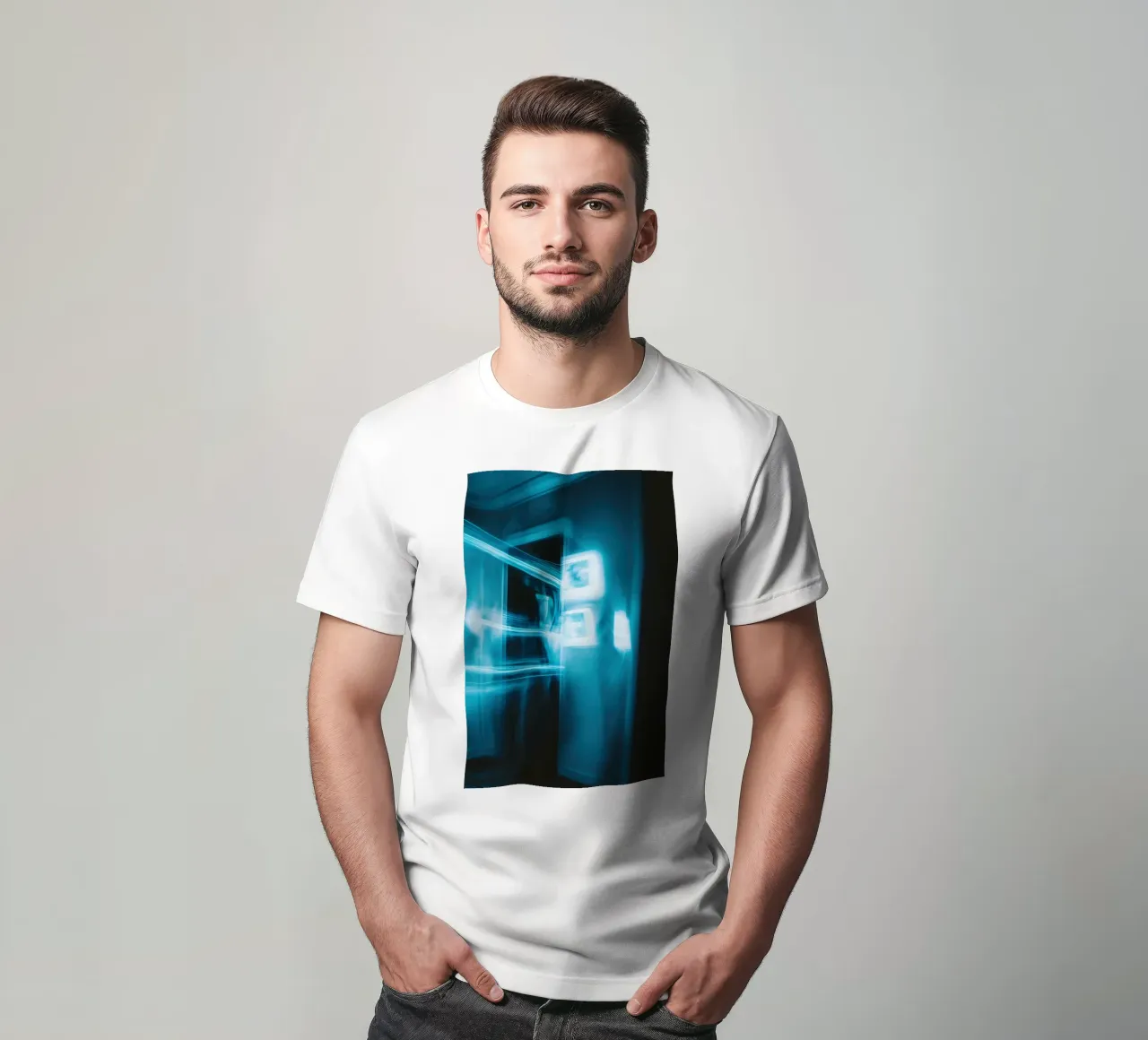 Illusione notturna : Luci evanescenti nel buio t-shirt da Le Flou