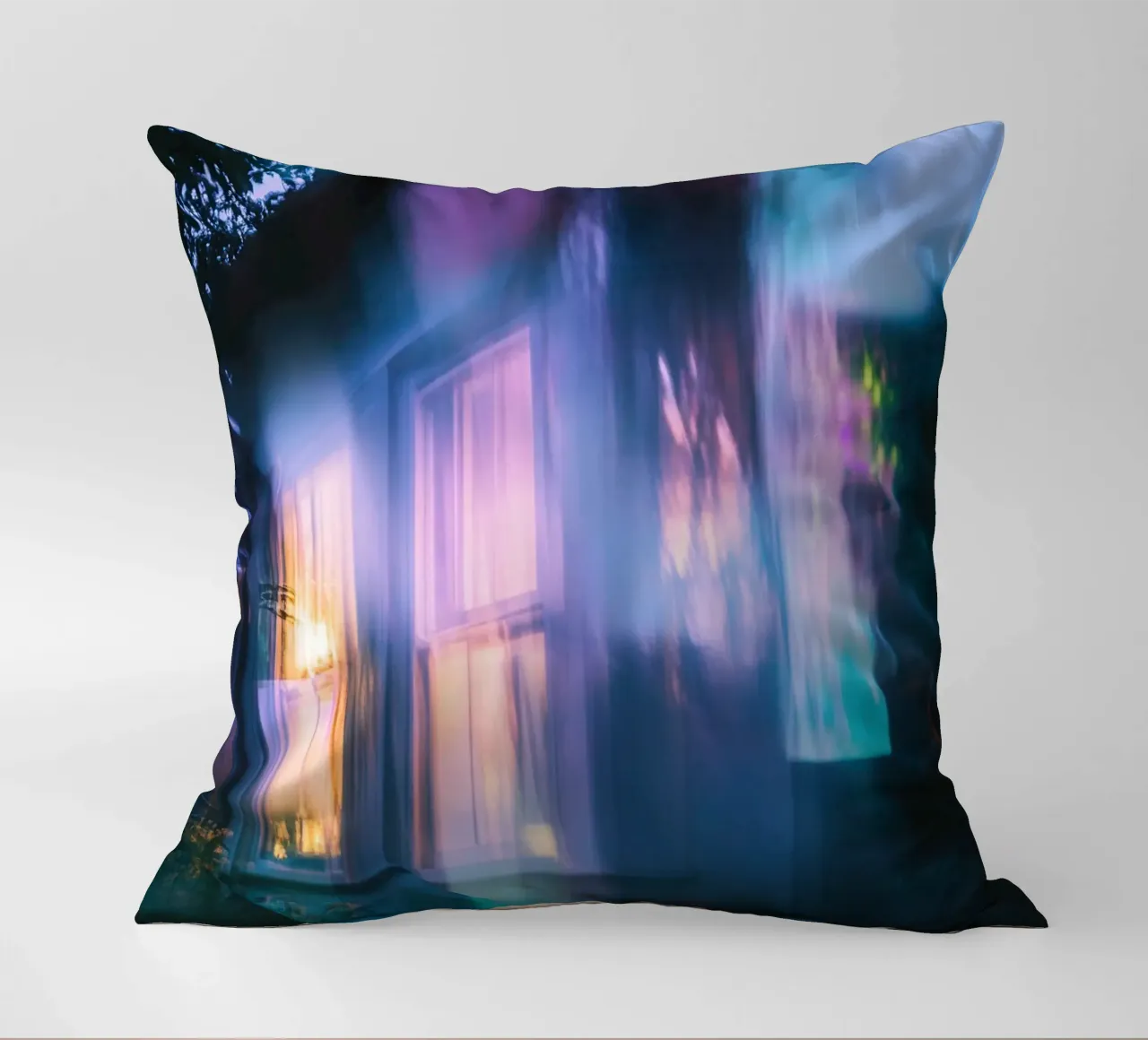 The house of dreams: ghostly flashes of light decorative cushion by Le Flou