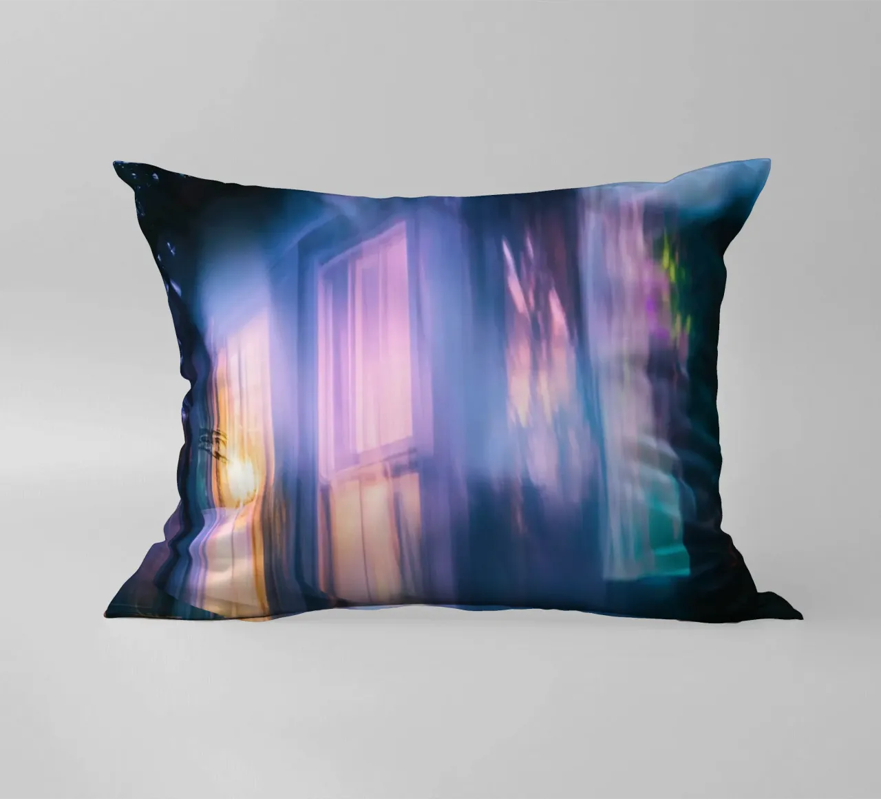 The house of dreams: ghostly flashes of light decorative cushion by Le Flou
