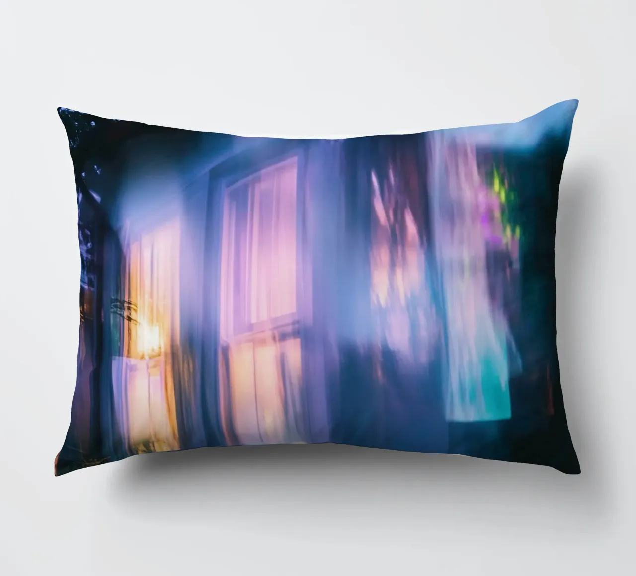 The house of dreams: ghostly flashes of light decorative cushion by Le Flou