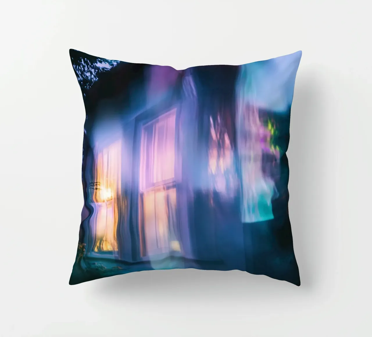 The house of dreams: ghostly flashes of light decorative cushion by Le Flou