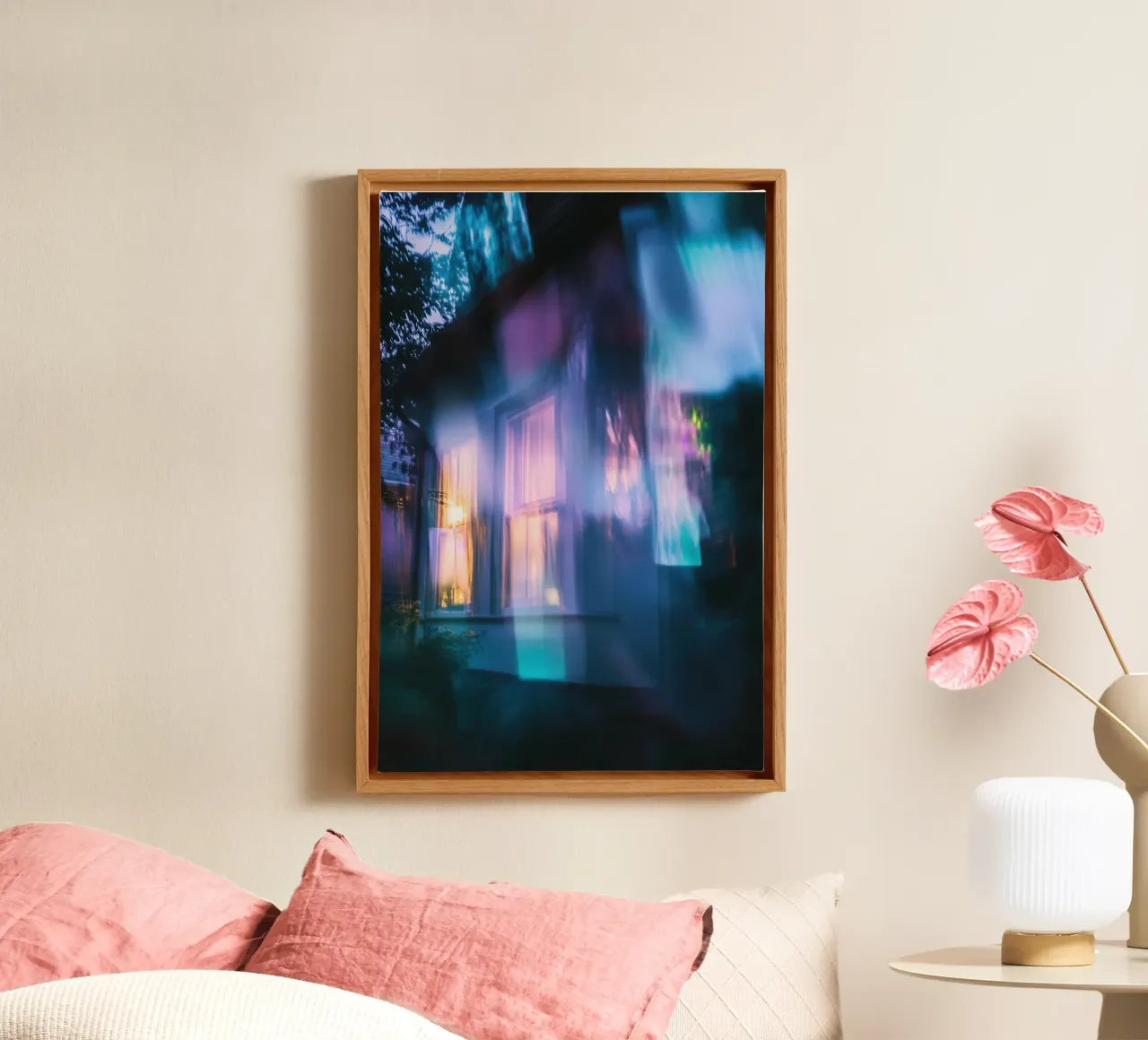 The house of dreams: ghostly flashes of light canvas by Le Flou