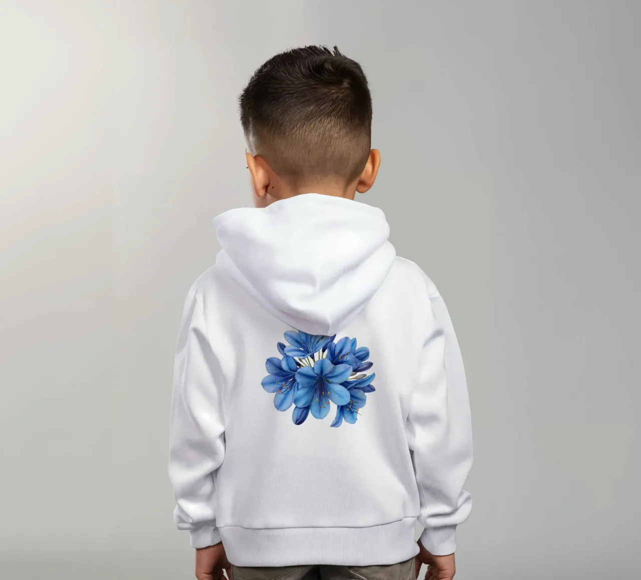 Agapanthus Flower 2 kids hoodie by Bold Blooms