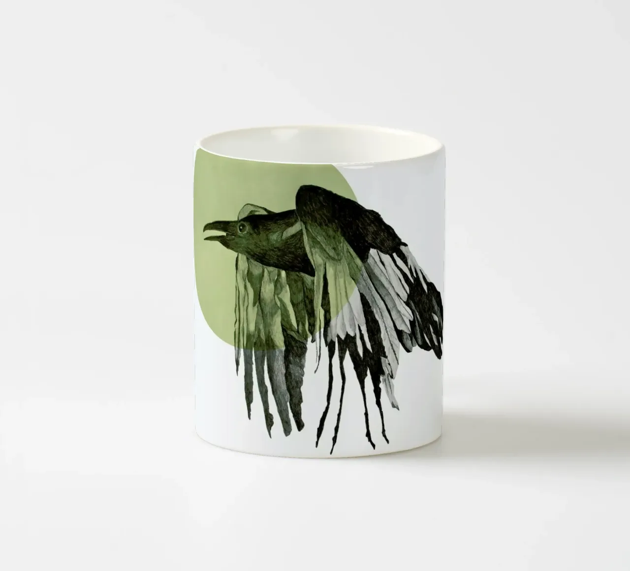 Raven tazza in ceramica da Morgan Kendall