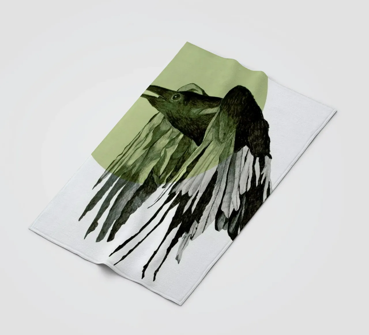 Raven coperta in pile da Morgan Kendall