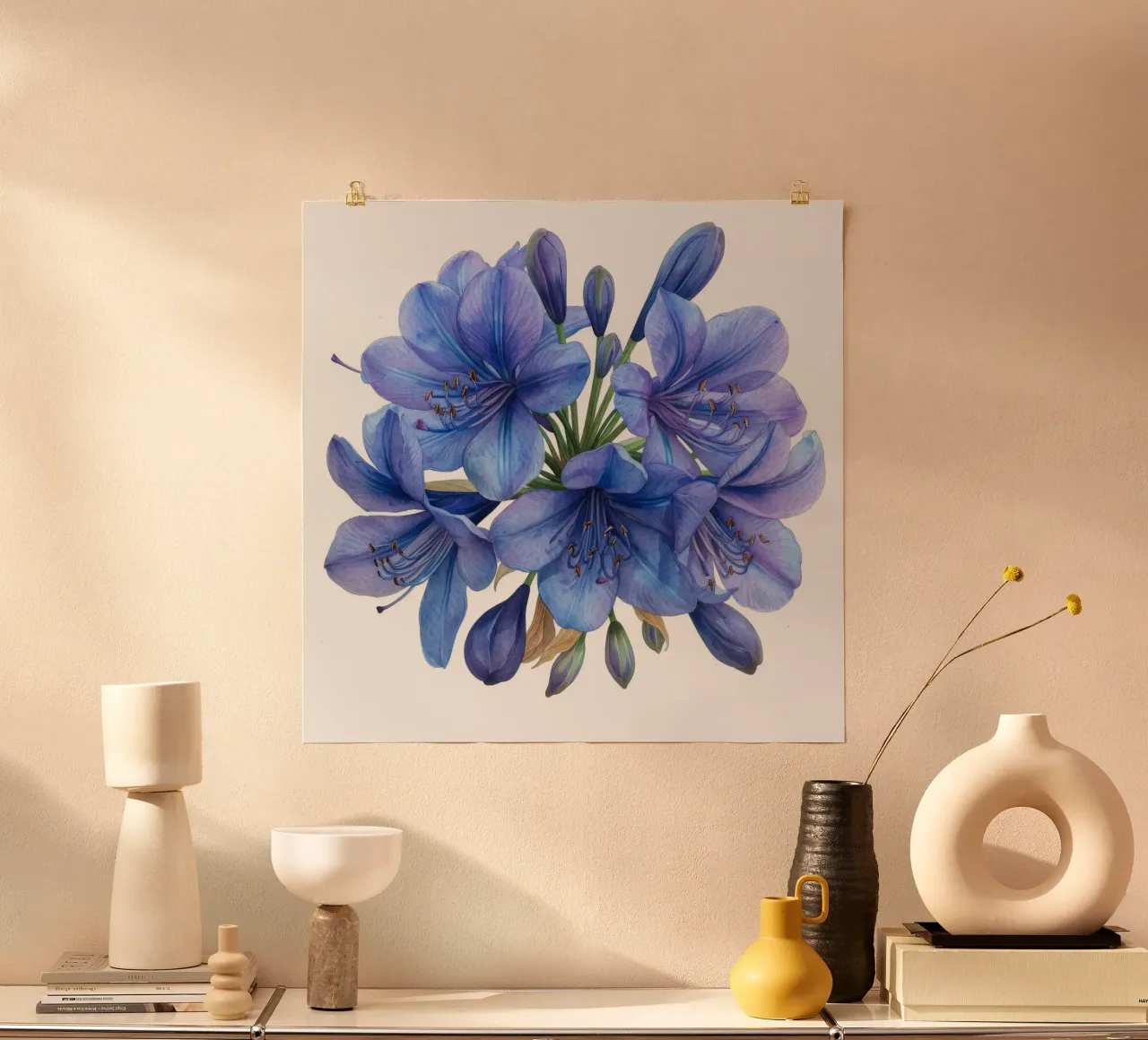 Fiore di agapanto 3 poster da Bold Blooms