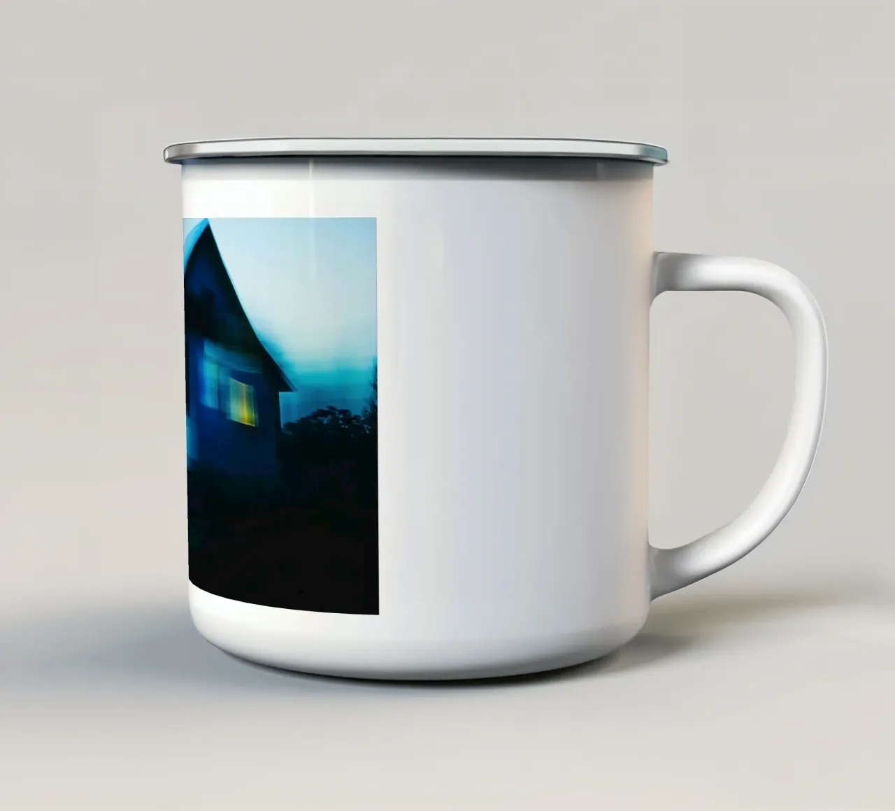 Mistero di notte : La casa del silenzio tazza in smalto da Le Flou