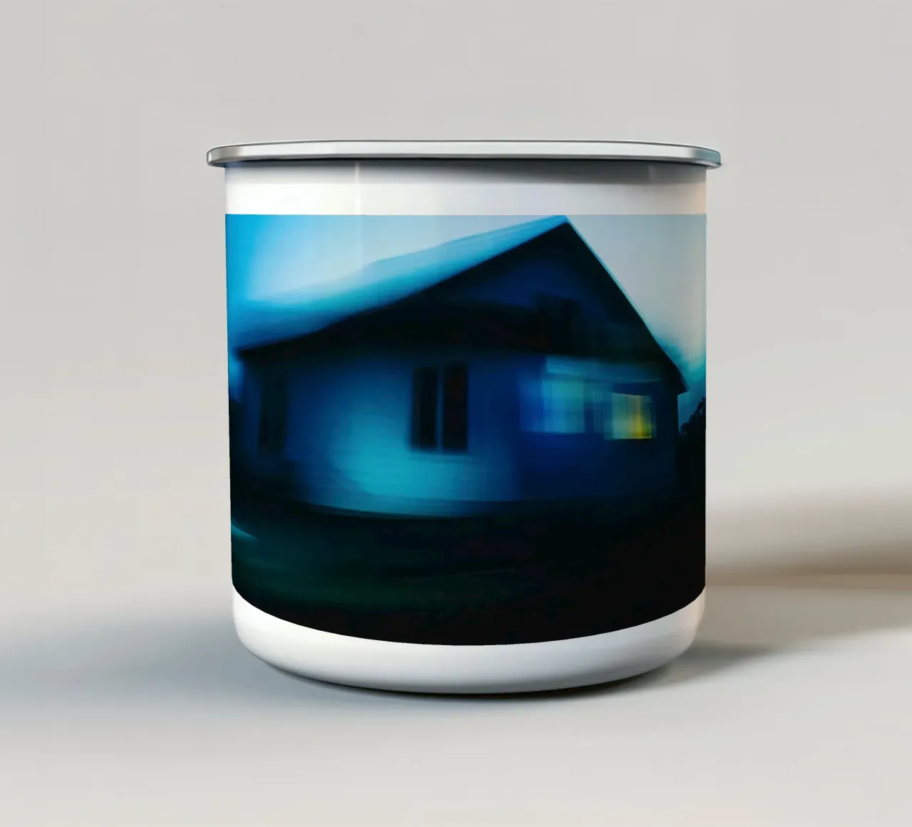 Mistero di notte : La casa del silenzio tazza in smalto da Le Flou