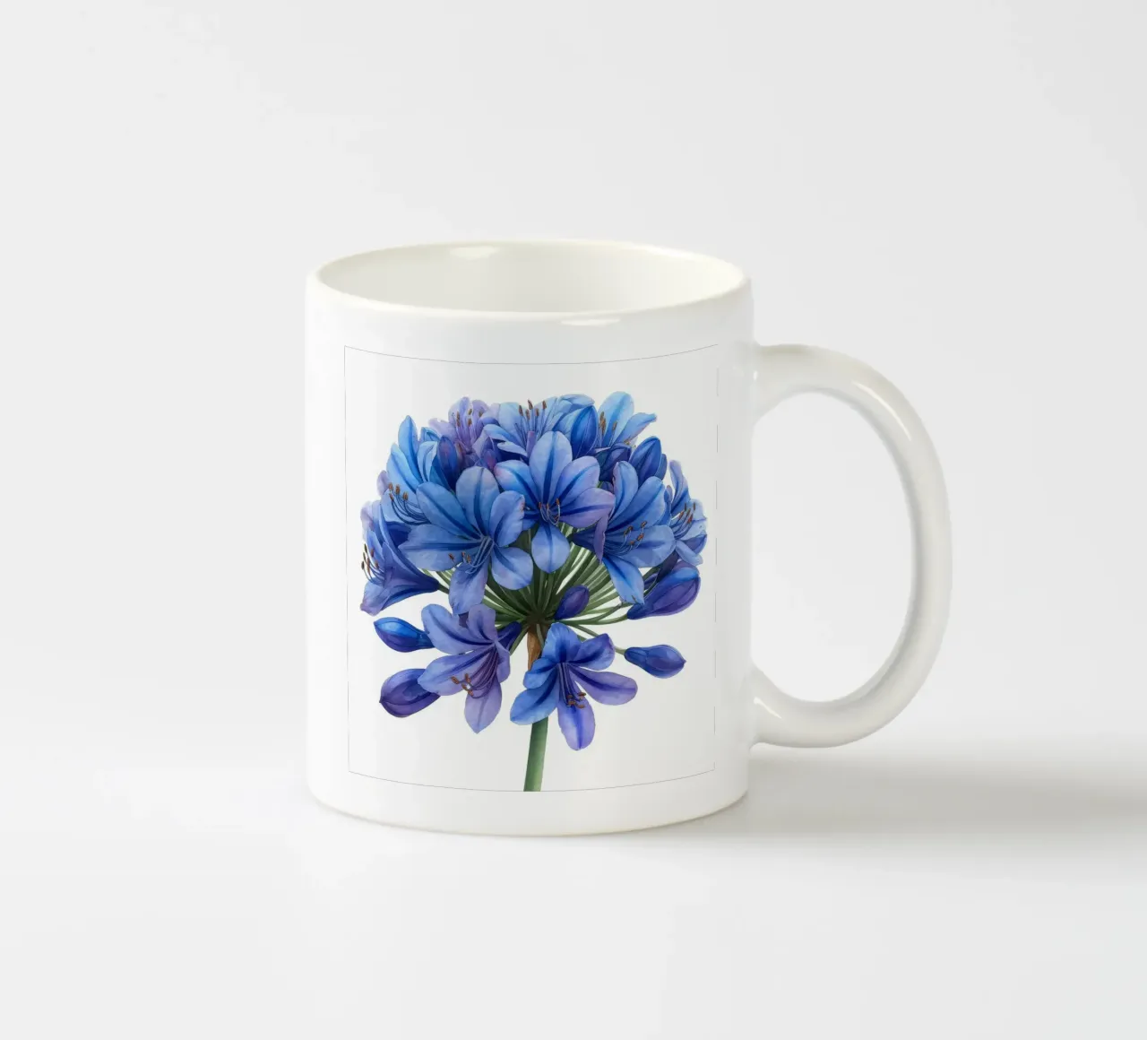 Fiore di agapanto 4 tazza in ceramica da Bold Blooms