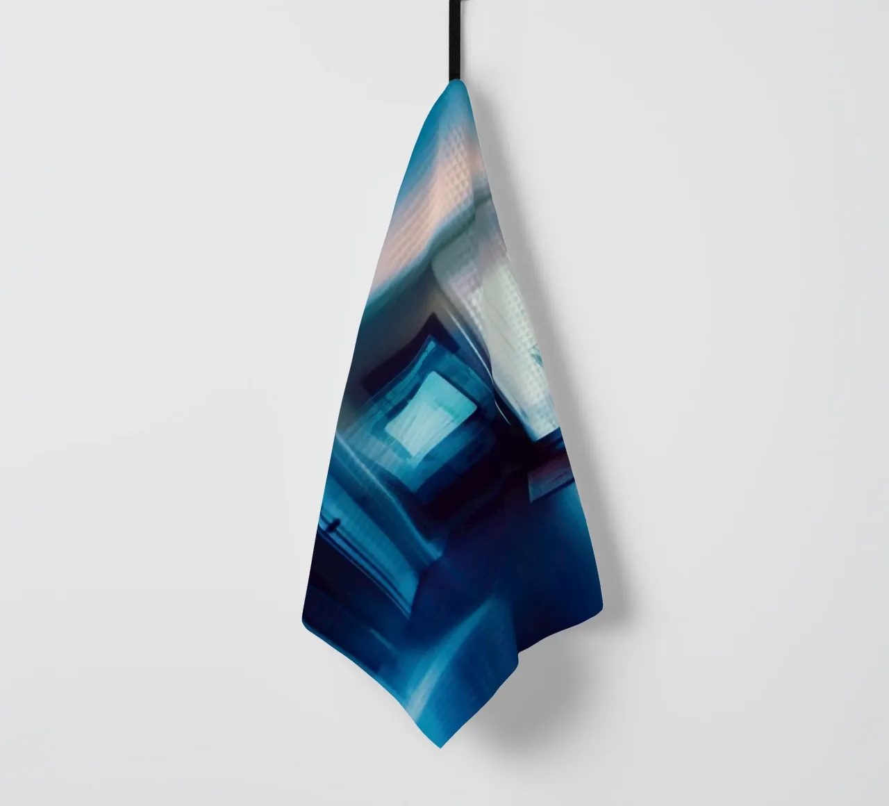 Douceur et mystère dans un intérieur bleuté torchon de Le Flou