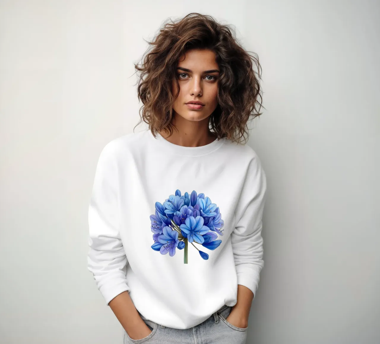 Fiore di agapanto 1 felpa da Bold Blooms