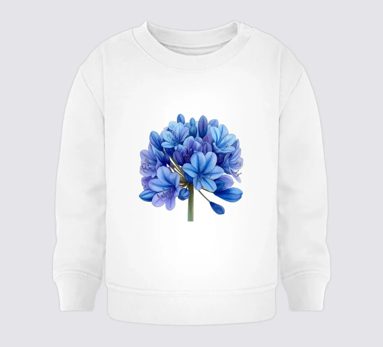 Fiore di agapanto 1 felpa neonato da Bold Blooms