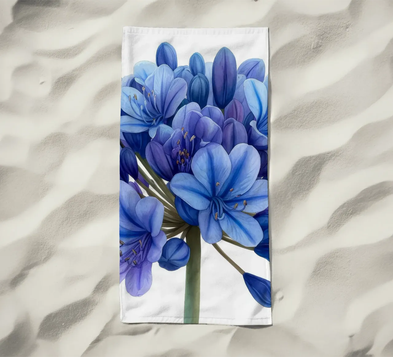 Fiore di agapanto 1 telo mare da Bold Blooms