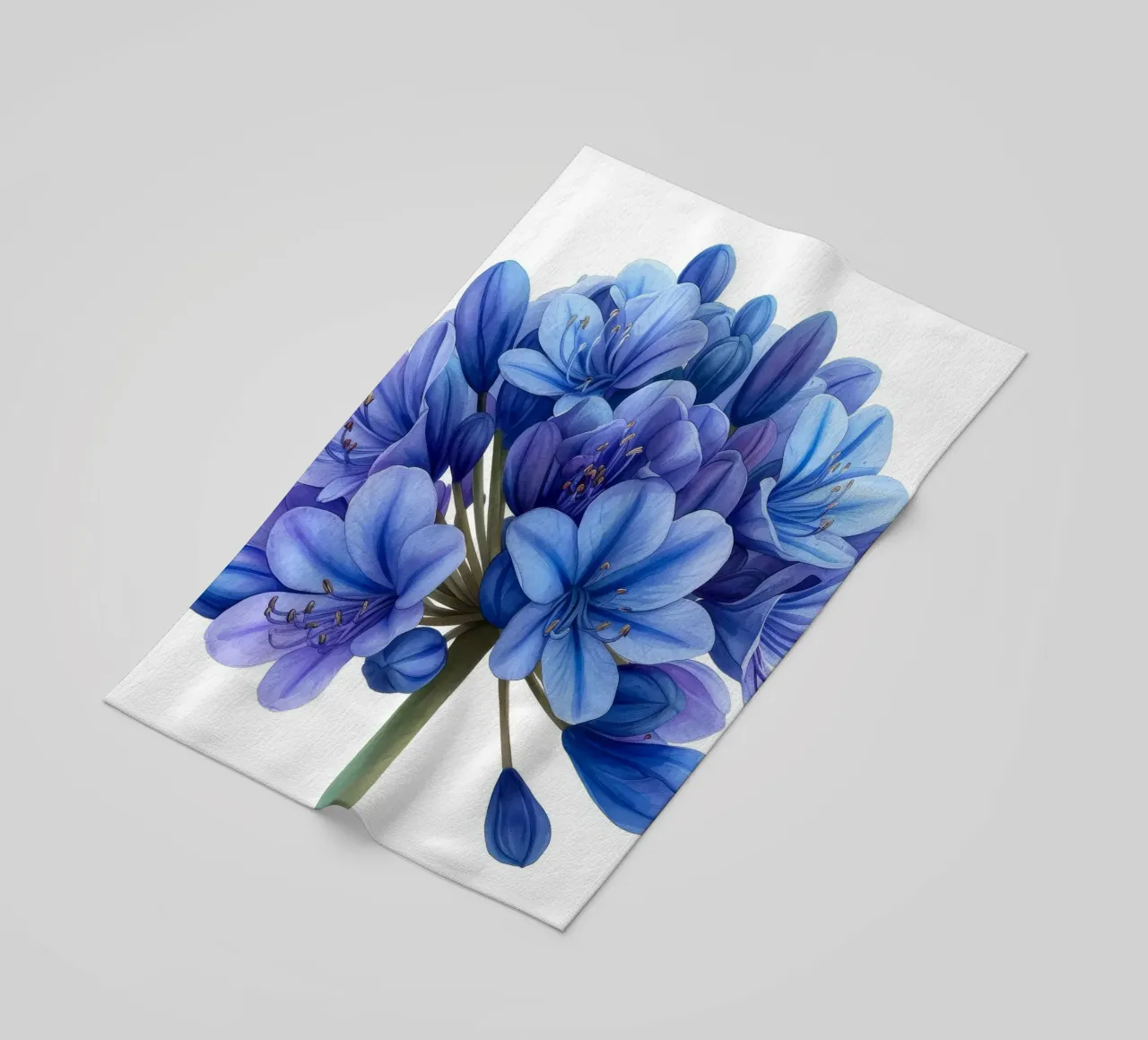Fiore di agapanto 1 telo mare da Bold Blooms