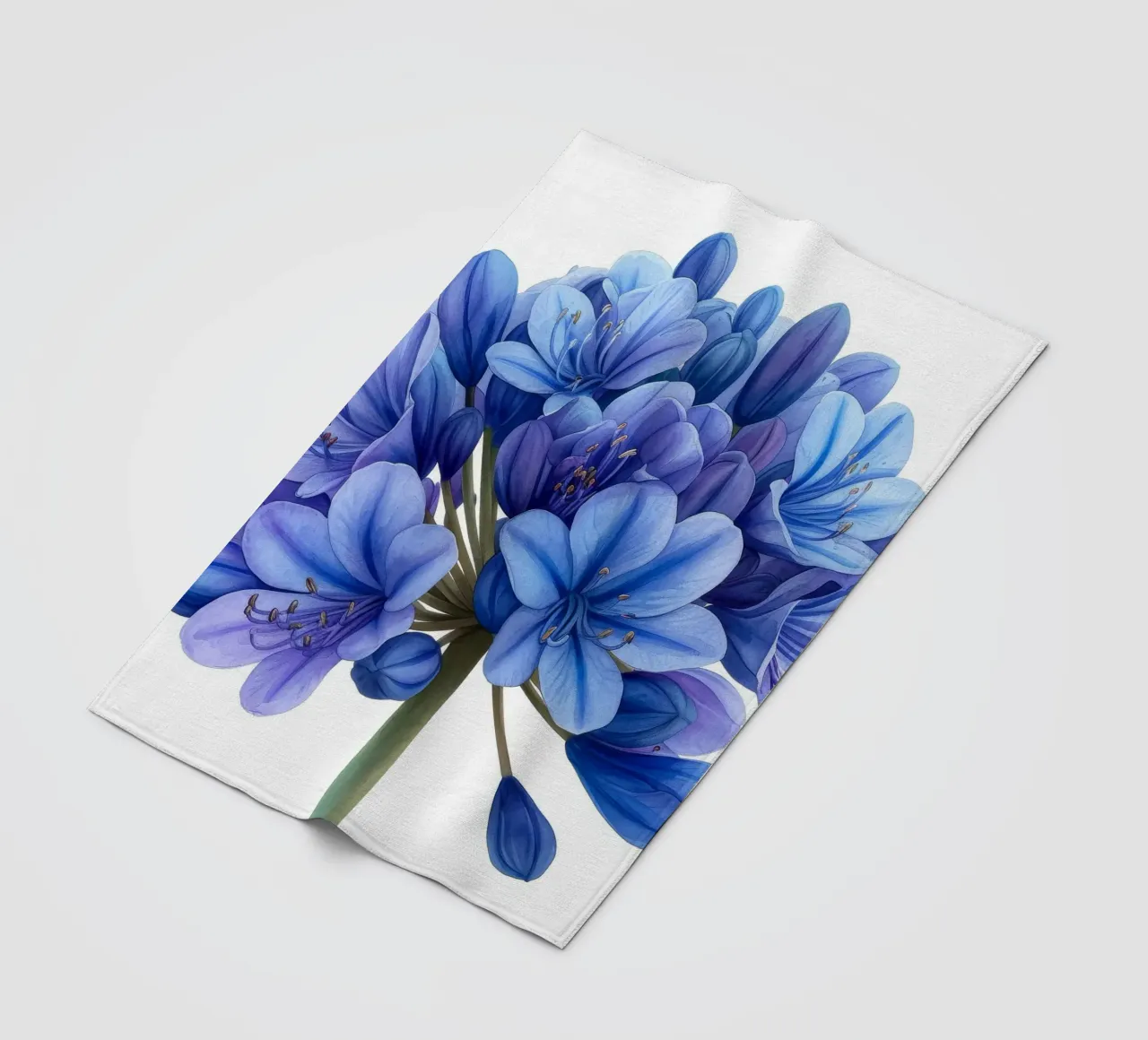 Agapanthus-Blüte 1 Fleecedecke von Bold Blooms