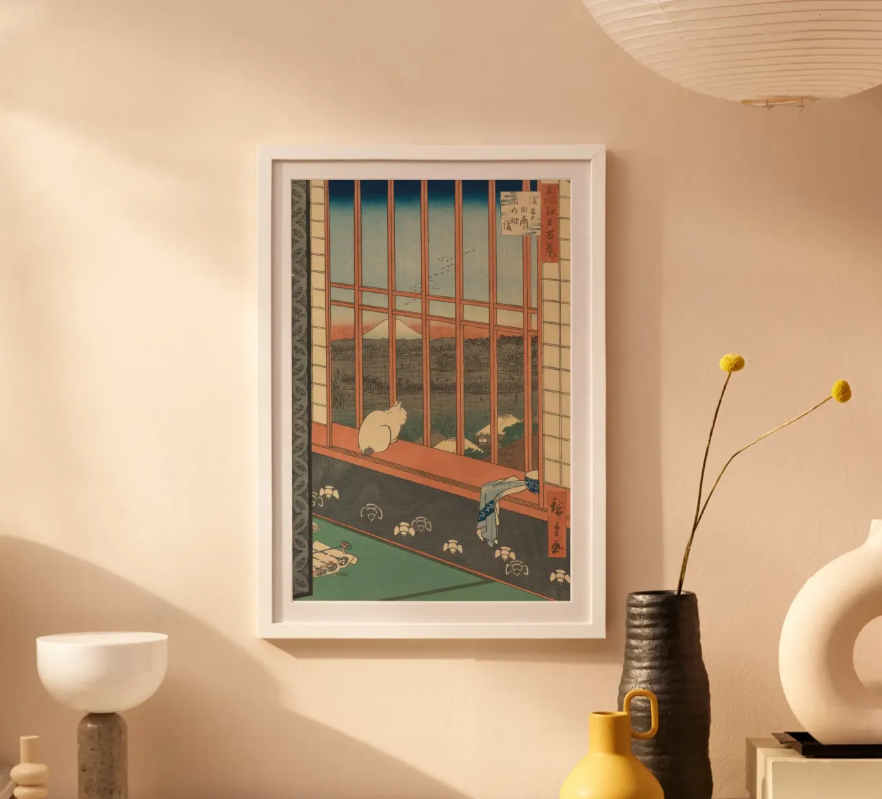 Utagawa Hiroshige, stampa su legno giapponese del gatto poster da William Store