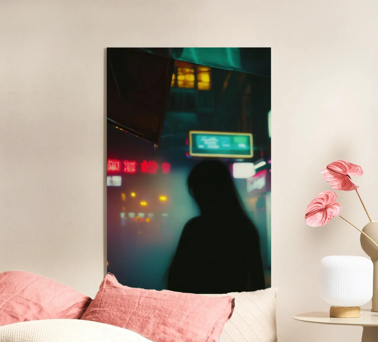 Neon e solitudine: un viaggio nella città di notte plexiglass da Le Flou