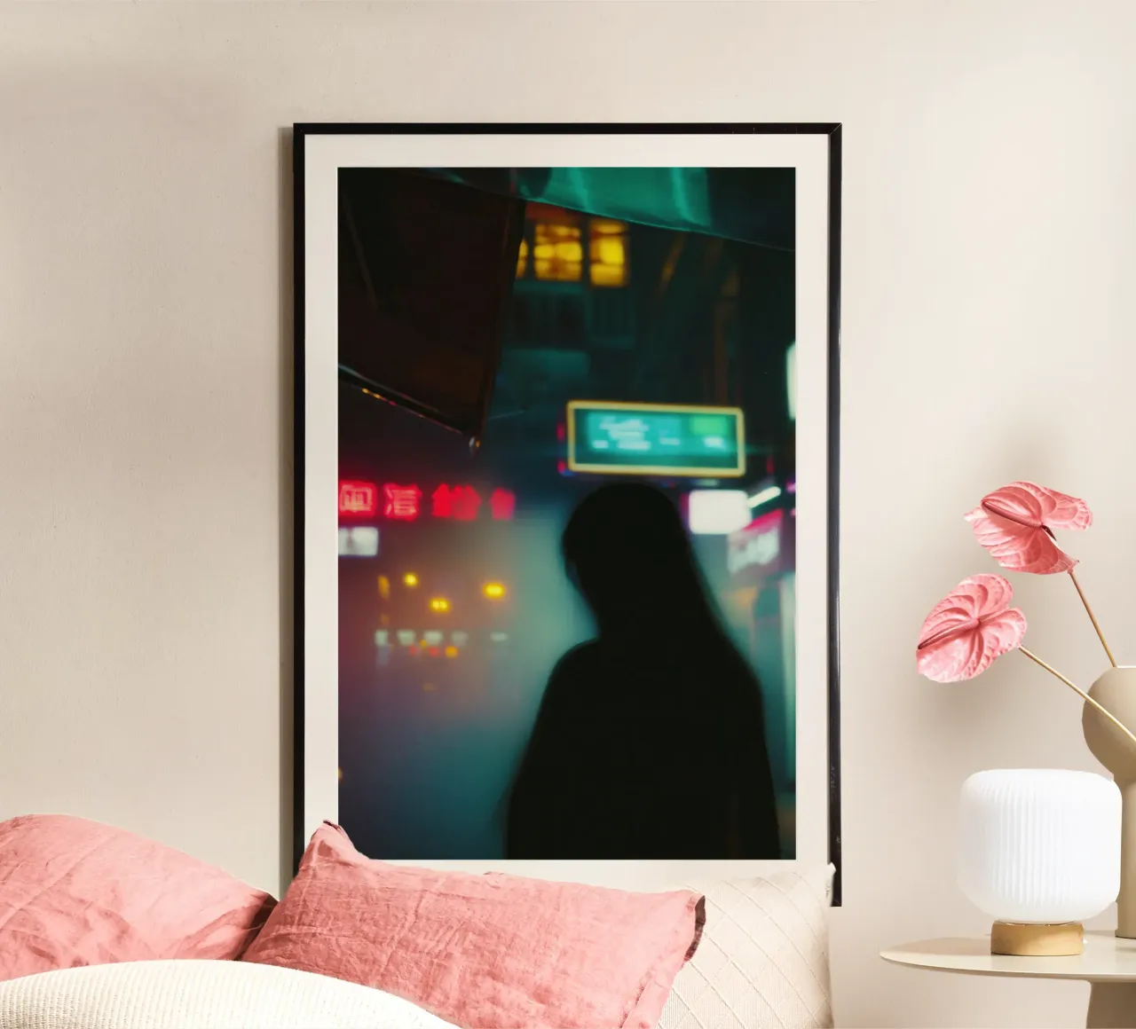 Neon e solitudine: un viaggio nella città di notte carta hahnemühle da Le Flou