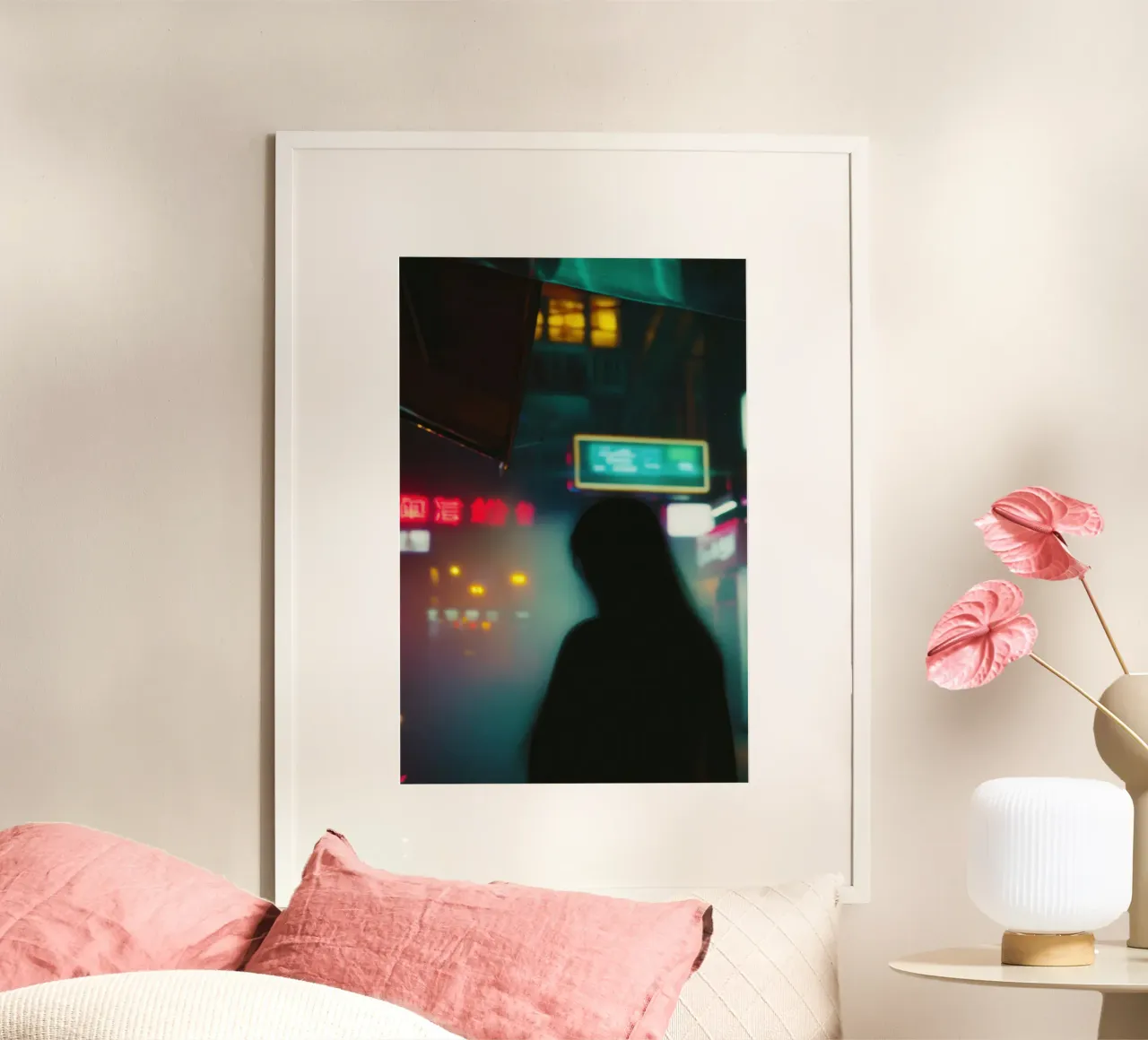 Neon e solitudine: un viaggio nella città di notte carta hahnemühle da Le Flou