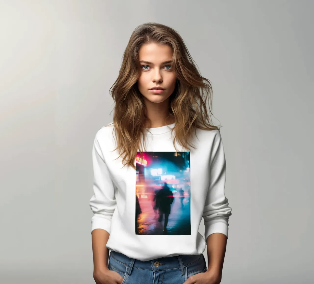 Stedelijke vergankelijkheid: nachtlicht en schaduwen sweatshirt van Le Flou
