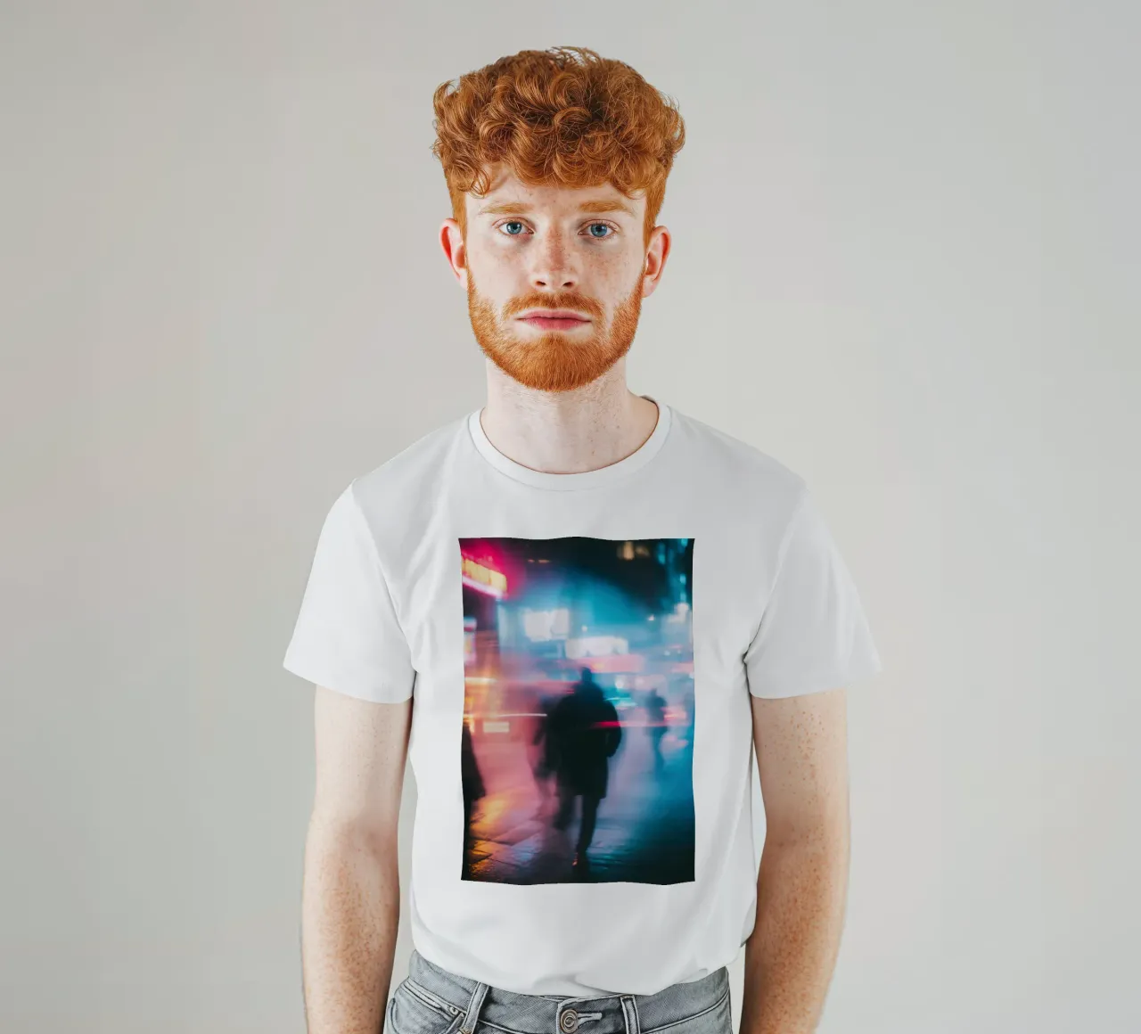 Stedelijke vergankelijkheid: nachtlicht en schaduwen t-shirt van Le Flou