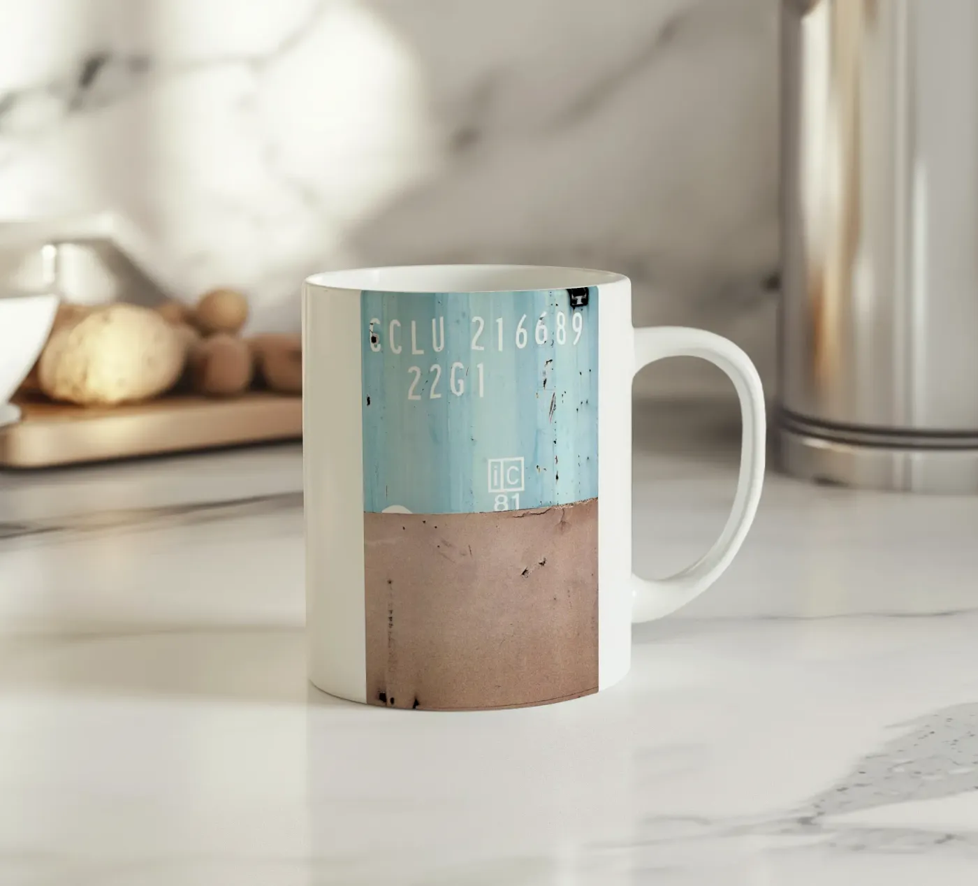 Knee Deep ceramic mug by Ballack Art House
