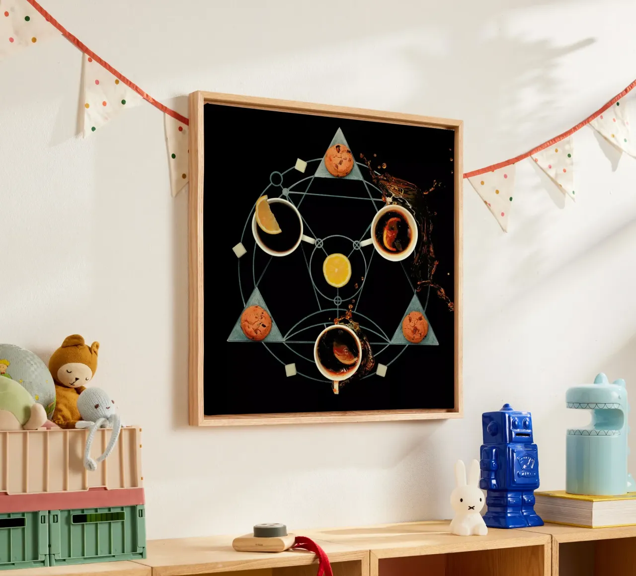Teatime Alchemy - Dina Belenko canvas met Baklijst van Pictufy
