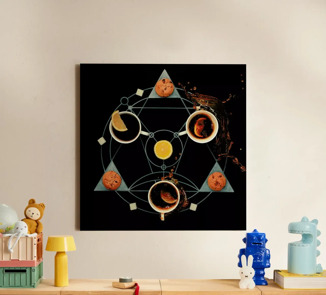 Teatime Alchemy - Dina Belenko canvas met Baklijst van Pictufy