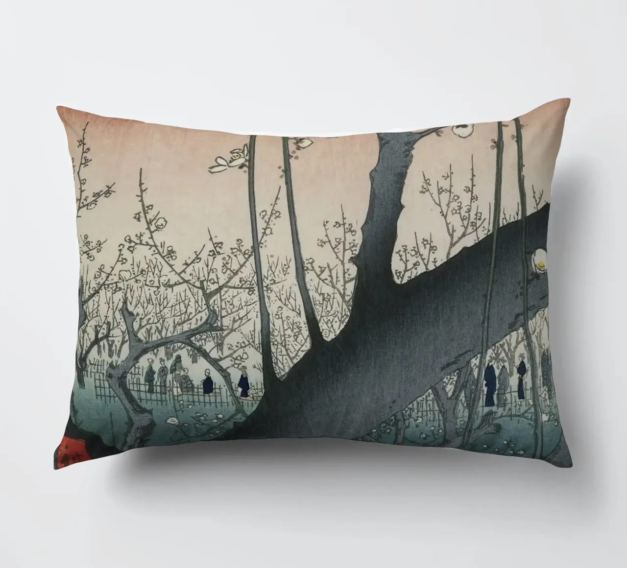Utagawa Hiroshige - Il giardino dei pruni del santuario di Kameido cuscino da William Store