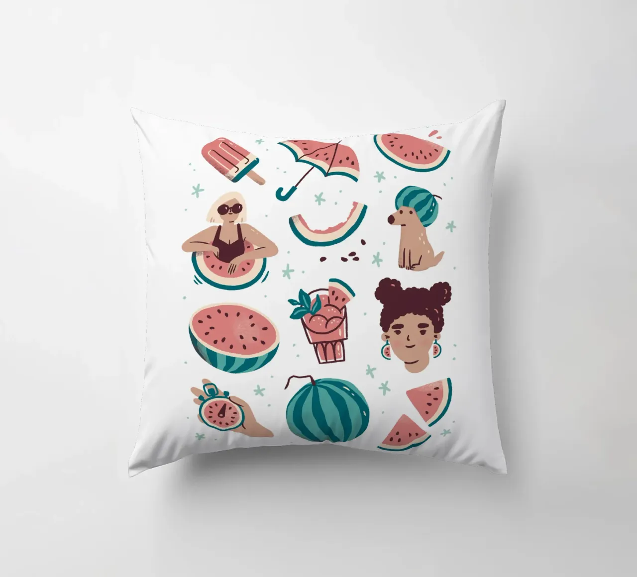 All Things Watermelon cuscino da sashakolesnik