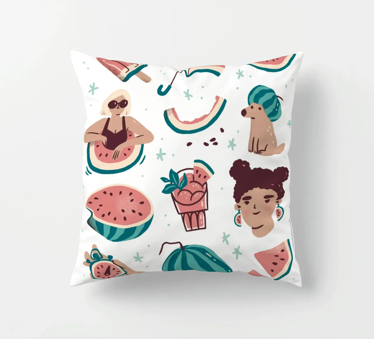 All Things Watermelon cuscino da sashakolesnik
