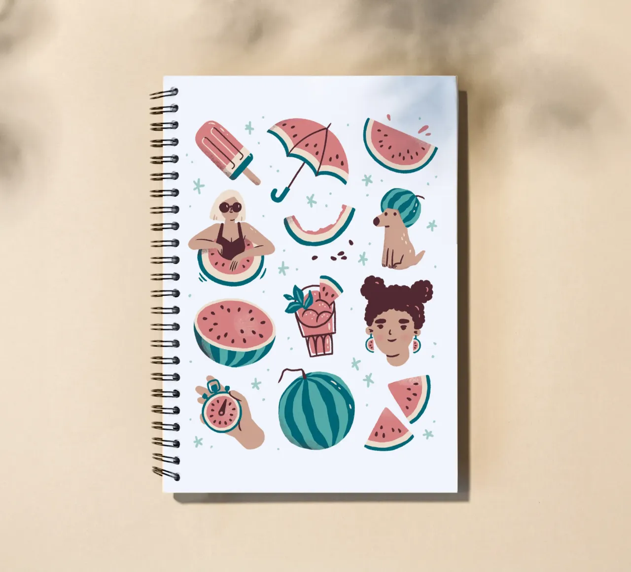 All Things Watermelon spiral notebook by sashakolesnik