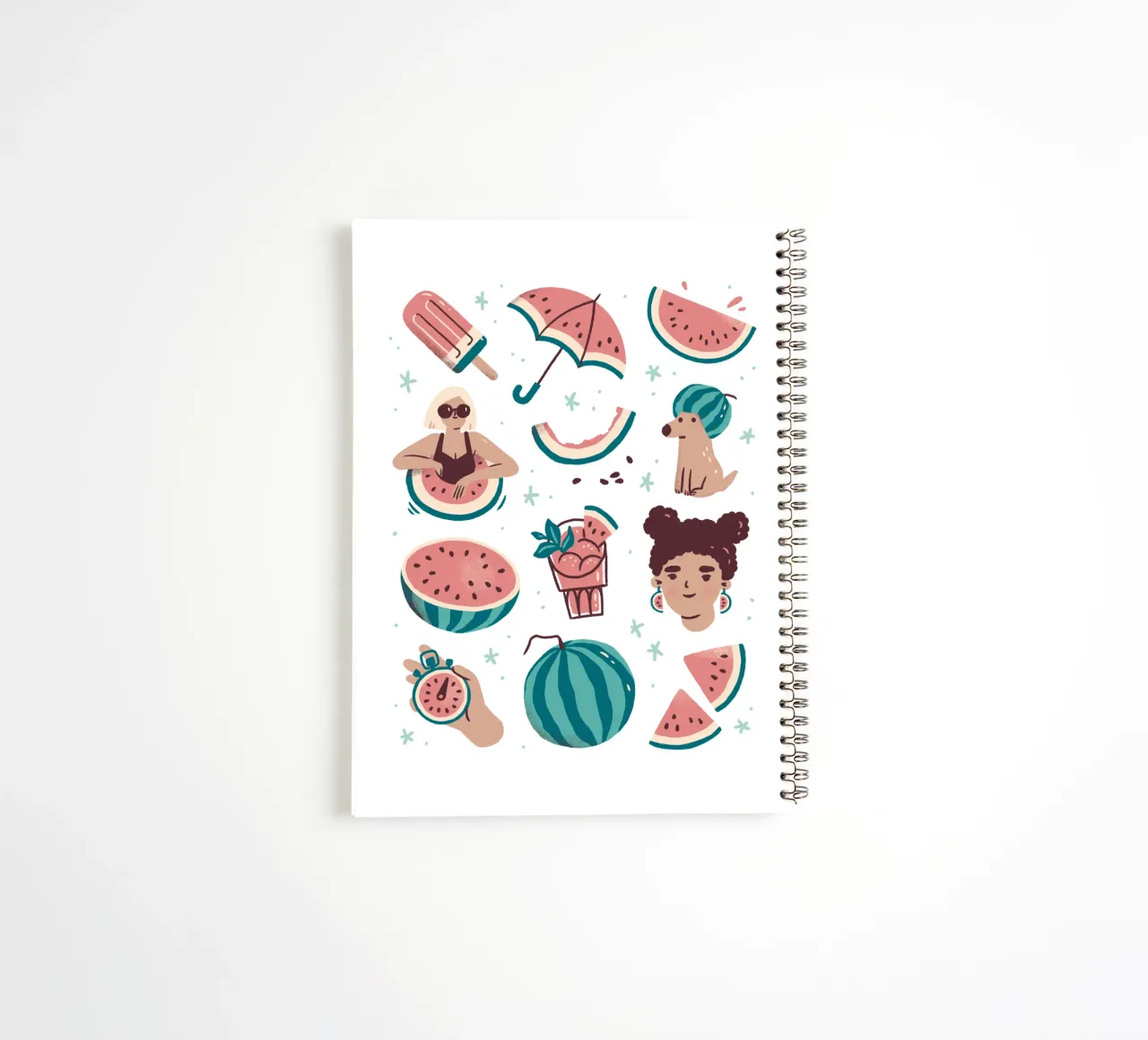 All Things Watermelon spiral notebook by sashakolesnik